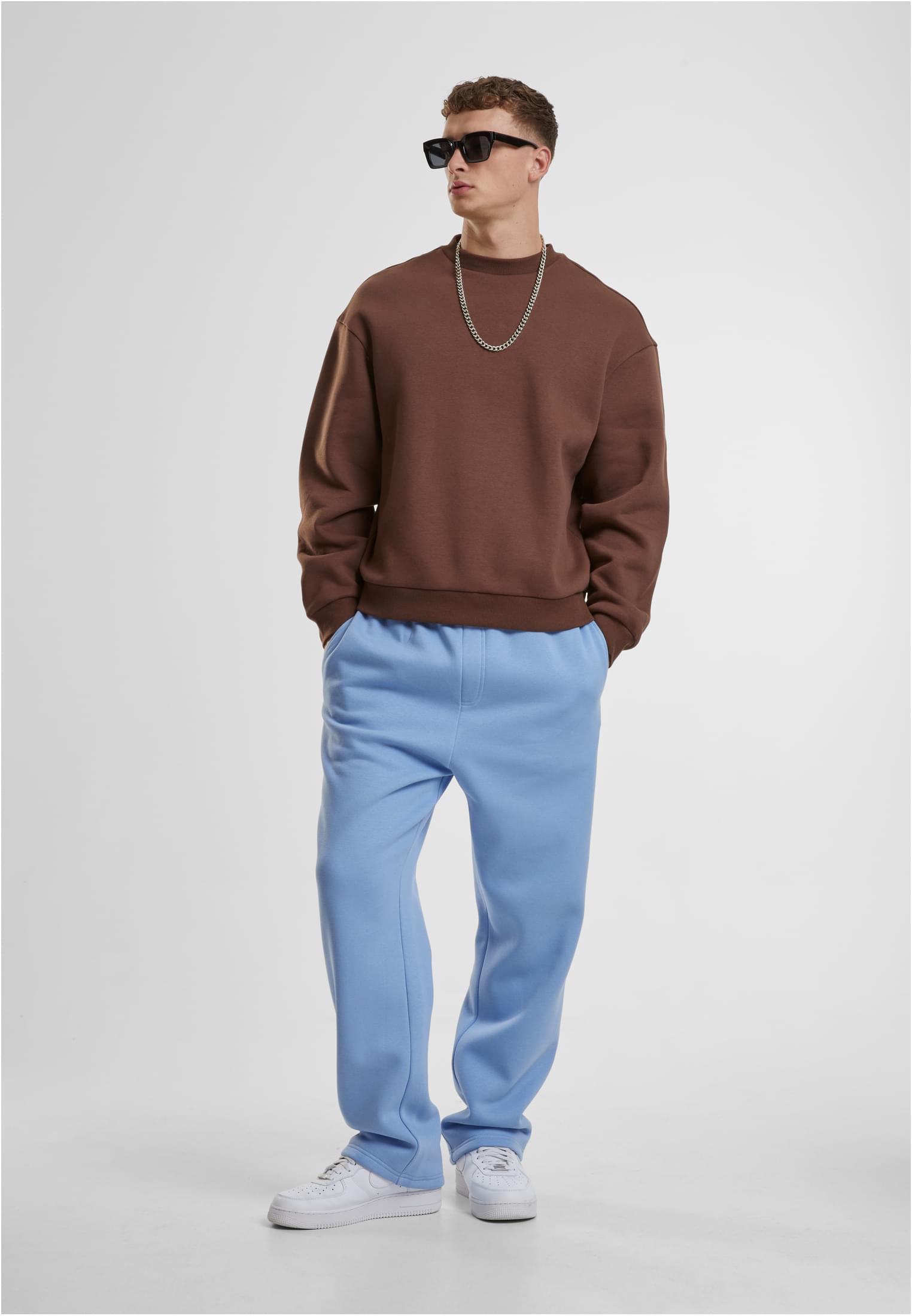 Fluffy Trackpants | powderblue