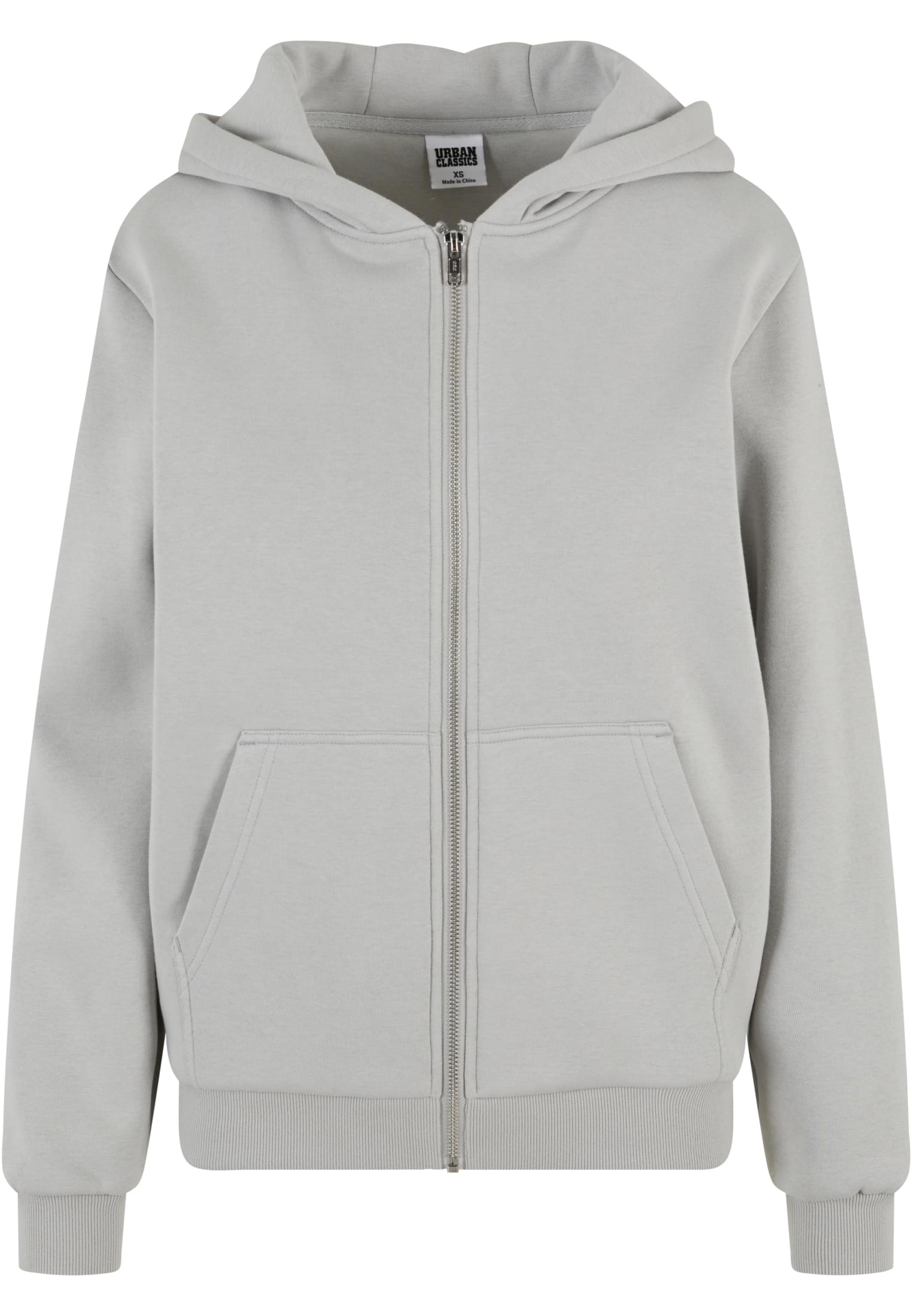 Ladies Fluffy Zip Hoody | lightasphalt