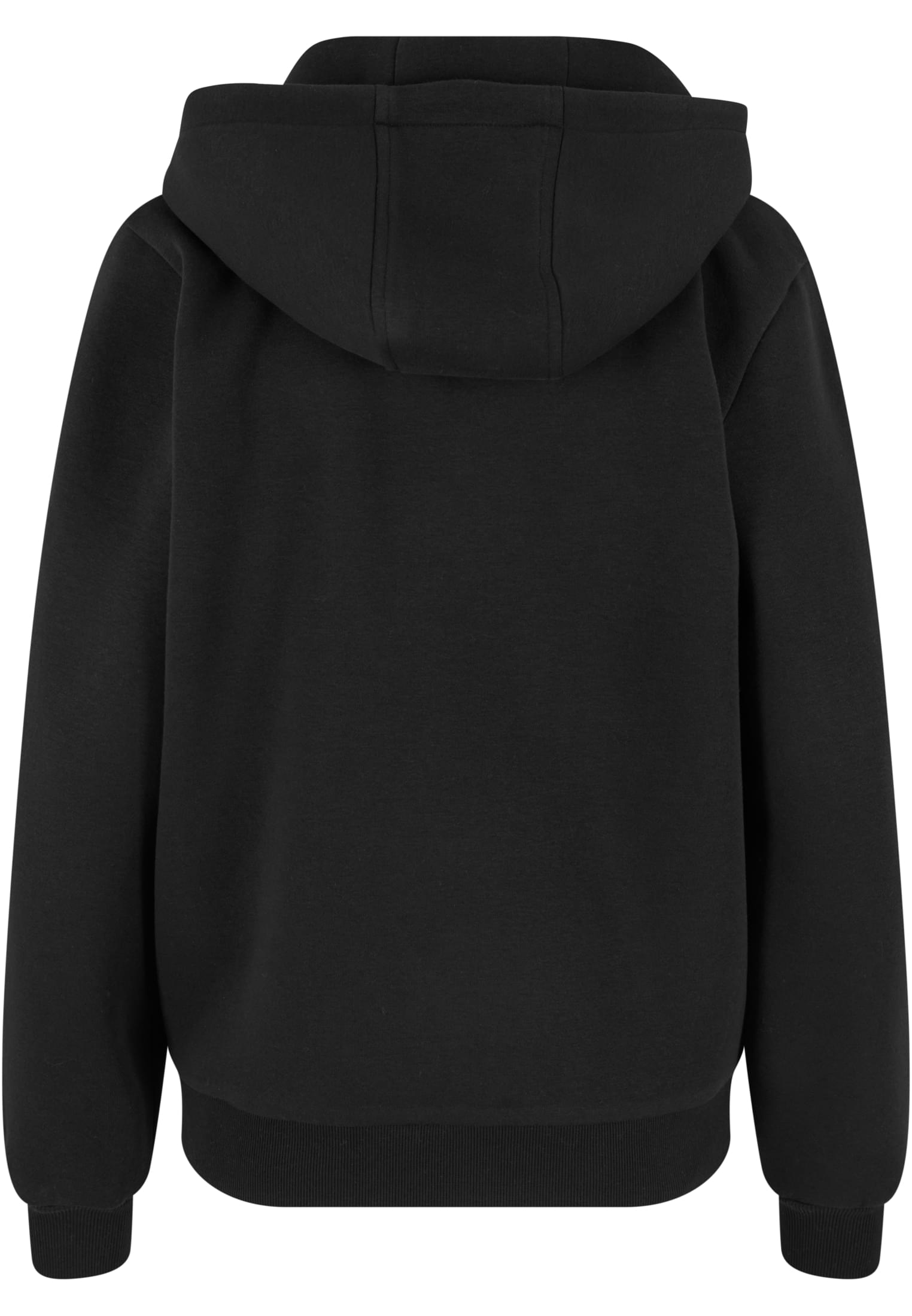 Ladies Fluffy Zip Hoody | black