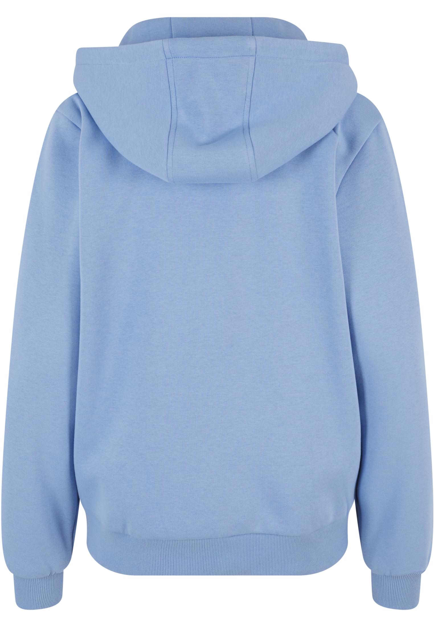 Ladies Fluffy Zip Hoody | powderblue