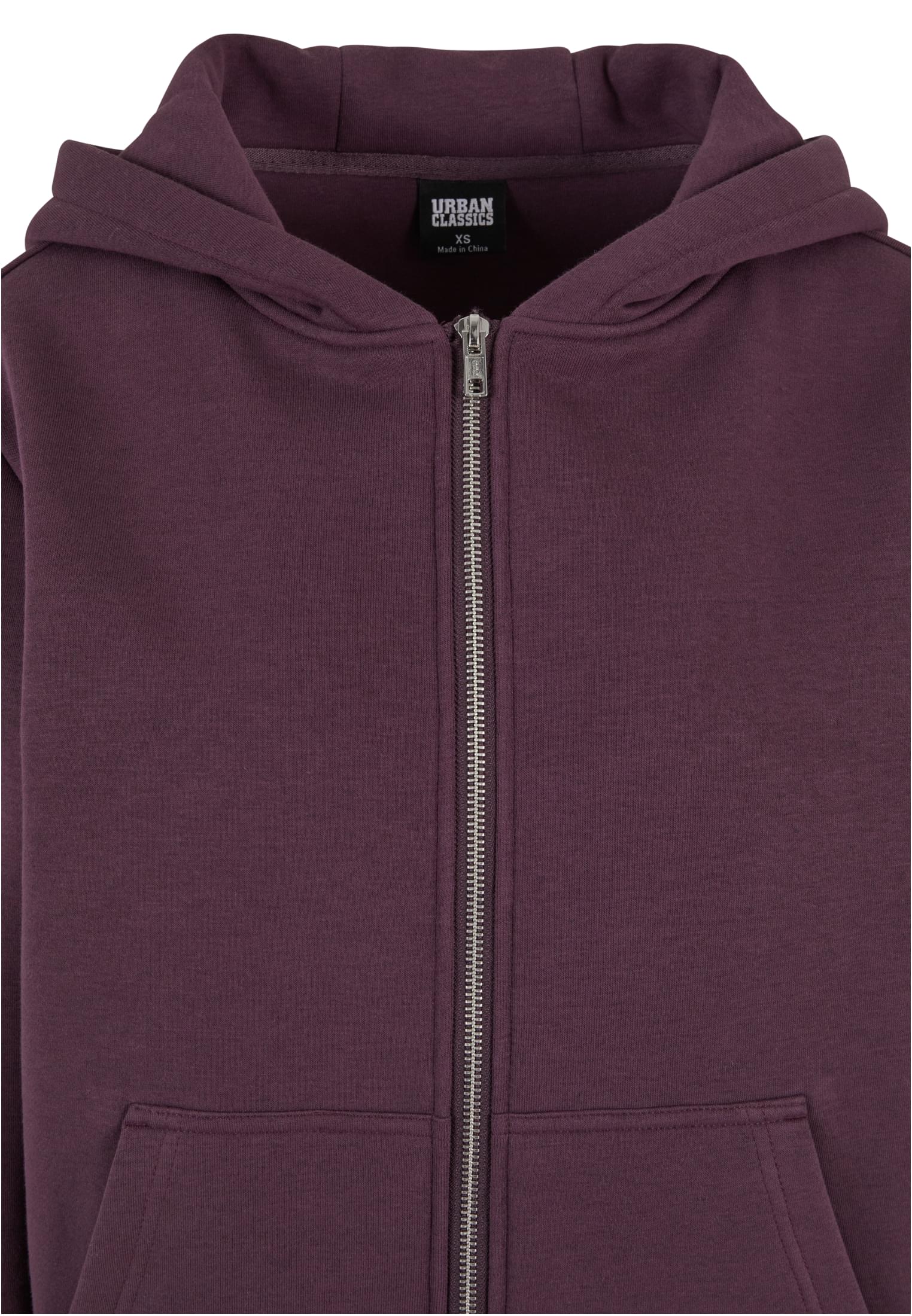 Ladies Fluffy Zip Hoody | plumpurple