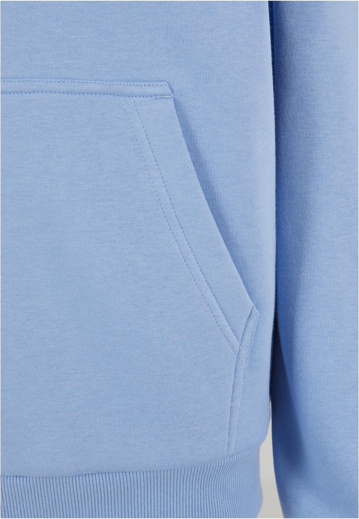 Ladies Fluffy Zip Hoody | powderblue