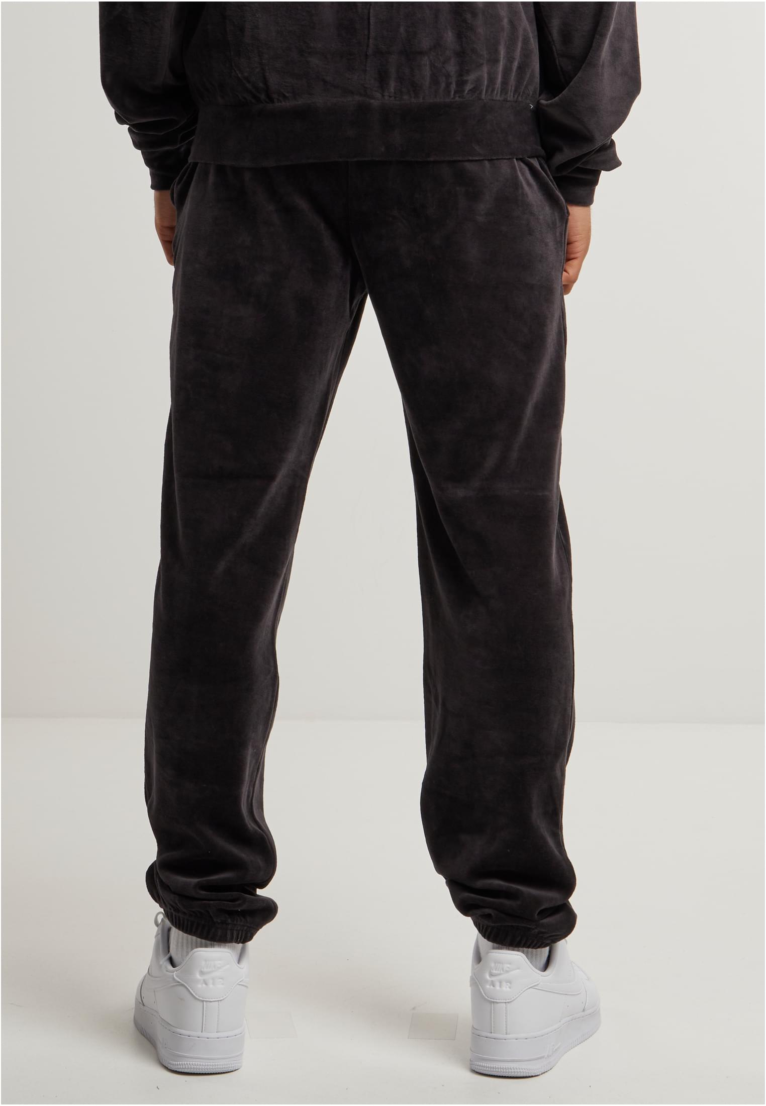 Velvet Trackpants | black