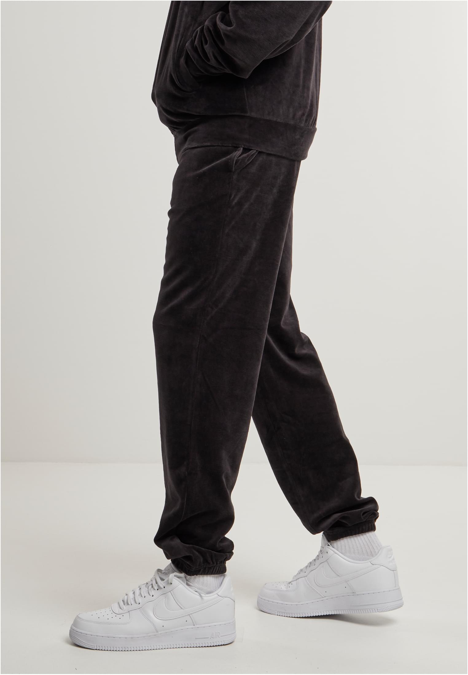 Velvet Trackpants | black