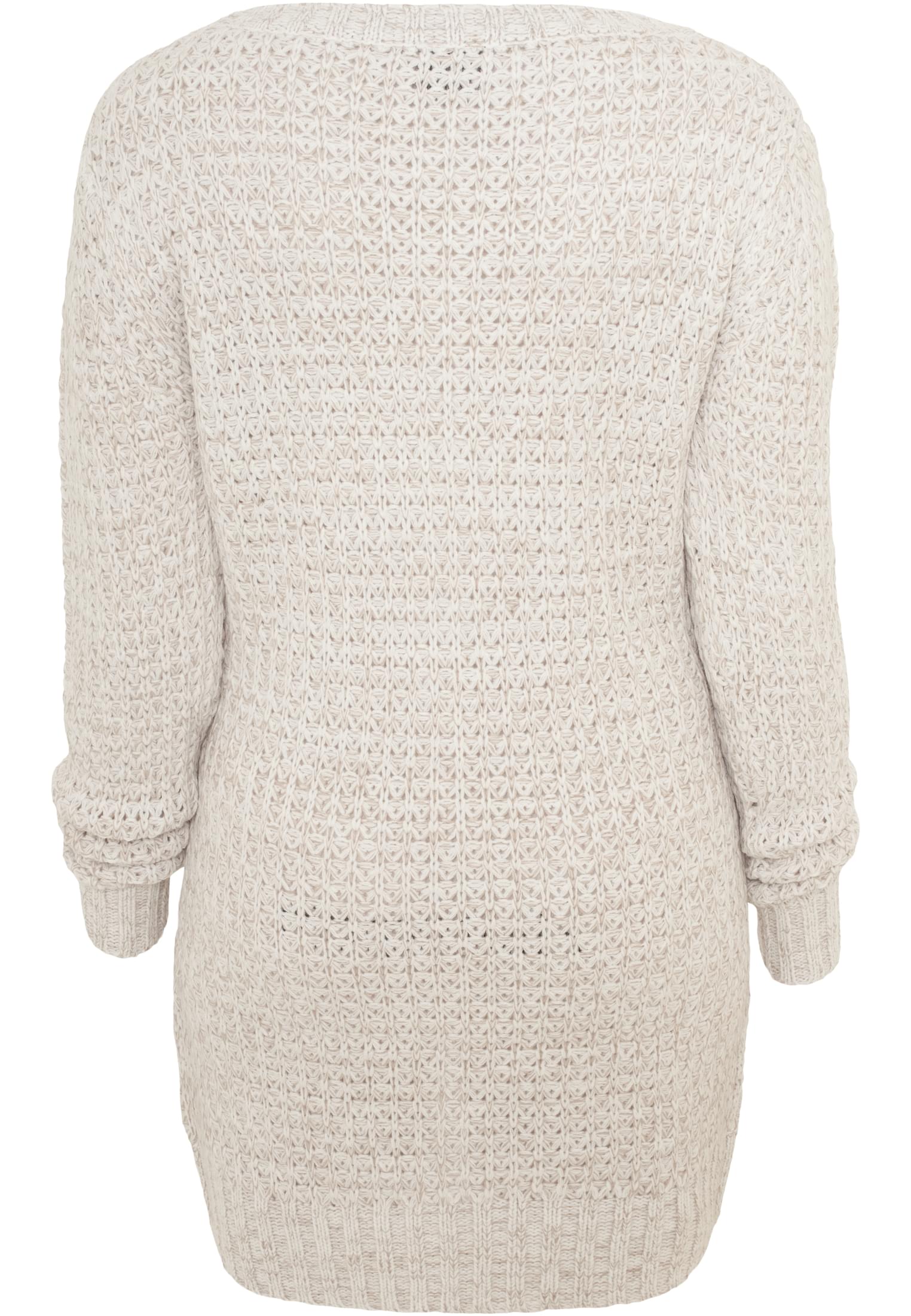 Ladies Long Wideneck Sweater | offwhite