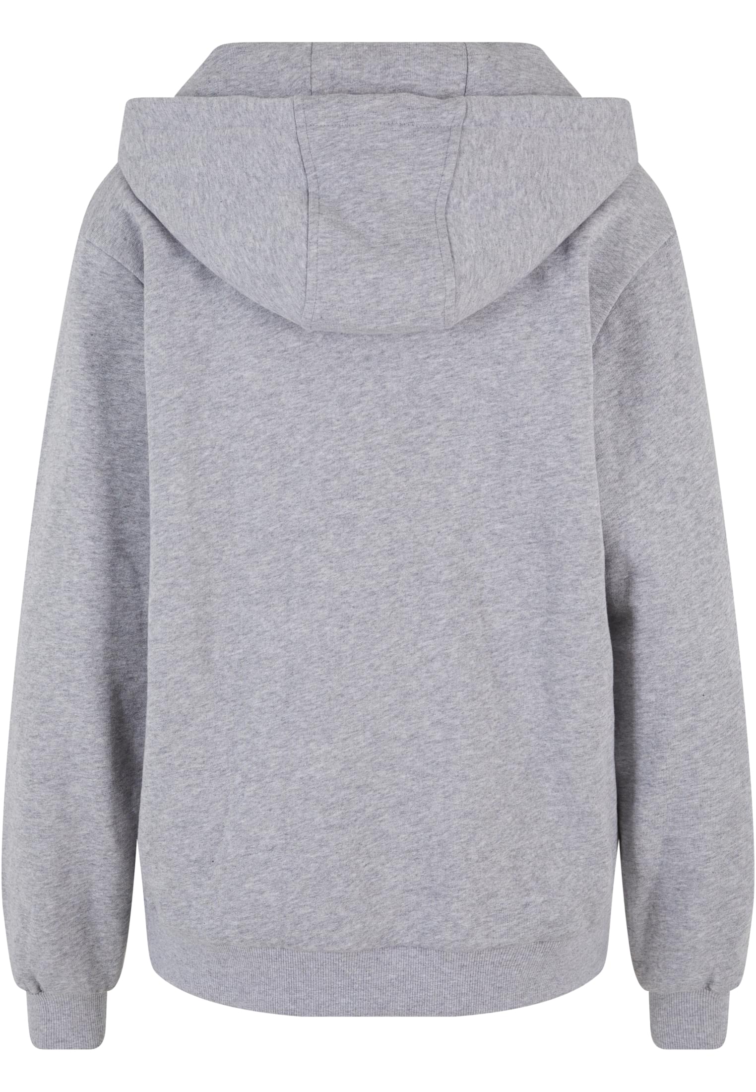 Ladies Organic Loose Brushed Fleece Hoody | melange