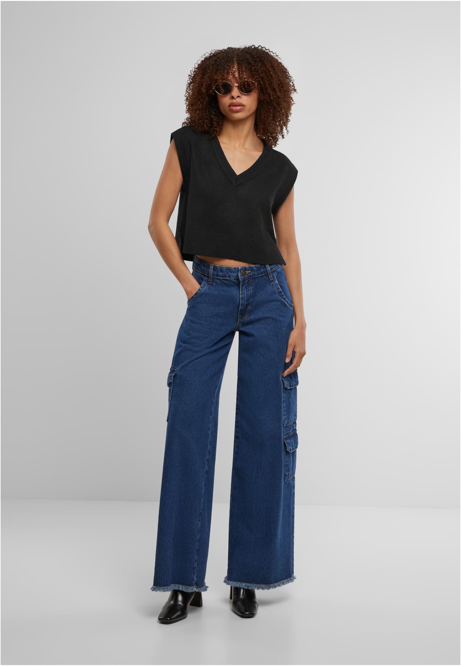 Ladies Soft Knit Pullunder | black