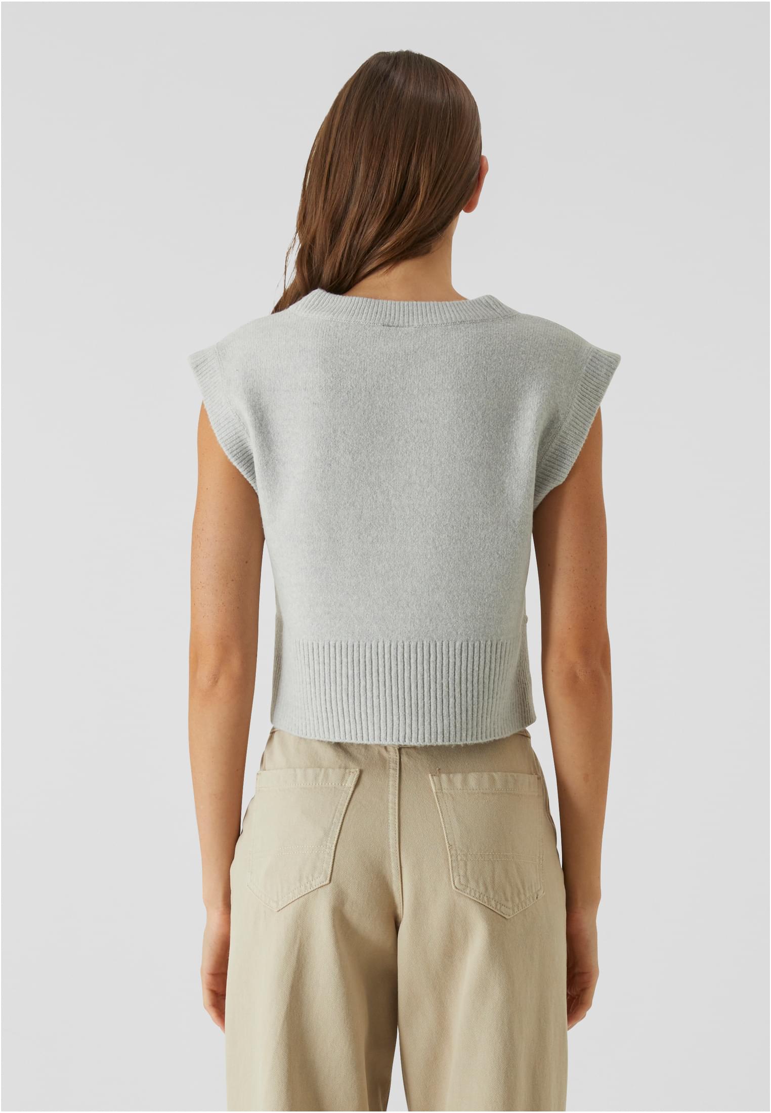 Ladies Soft Knit Pullunder | lightasphalt