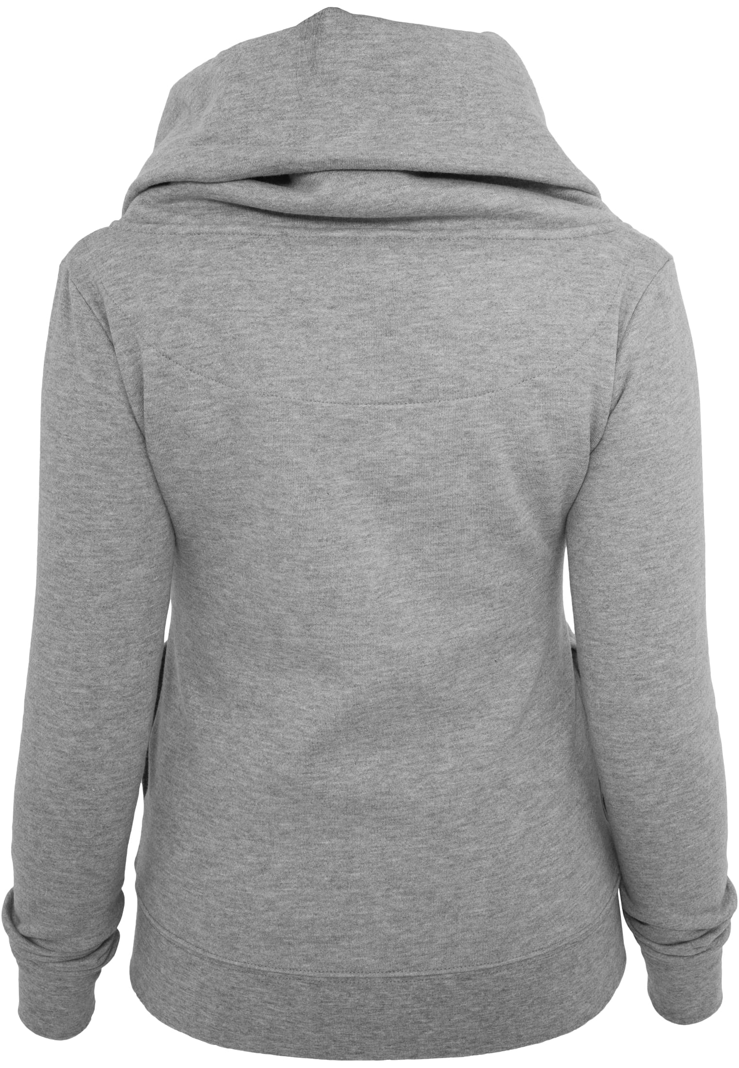 Ladies Asymetric Zip Jacket | grey