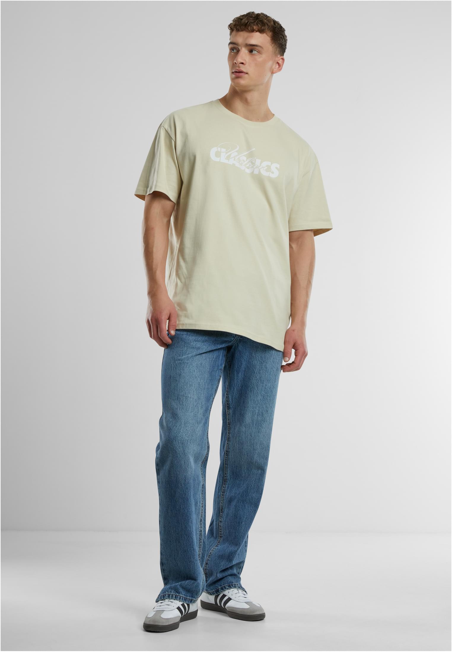 UC Cursive Bold Logo Heavy Oversized Tee | sand