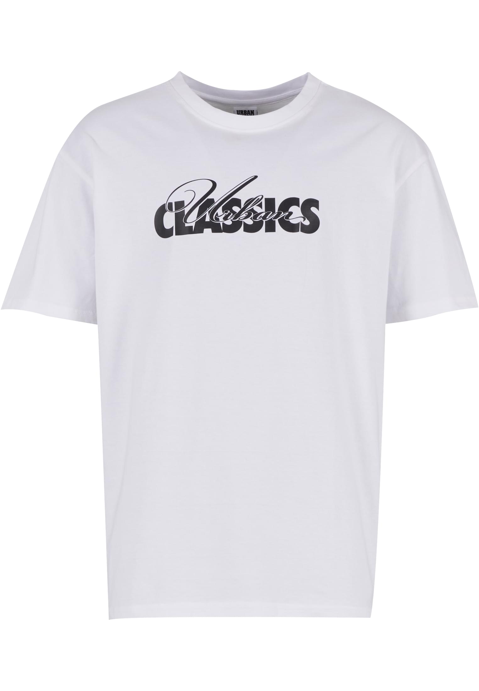 UC Cursive Bold Logo Heavy Oversized Tee | white