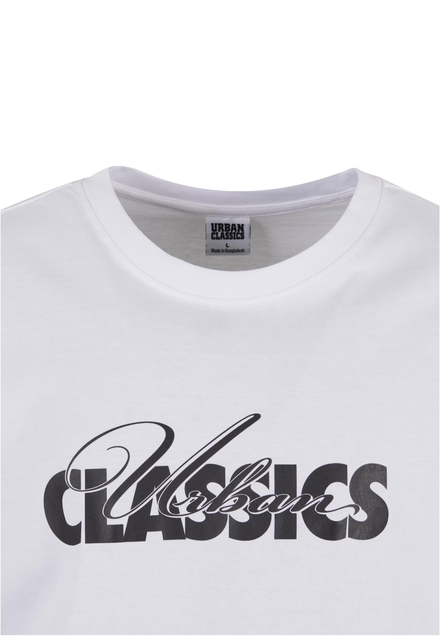 UC Cursive Bold Logo Heavy Oversized Tee | white