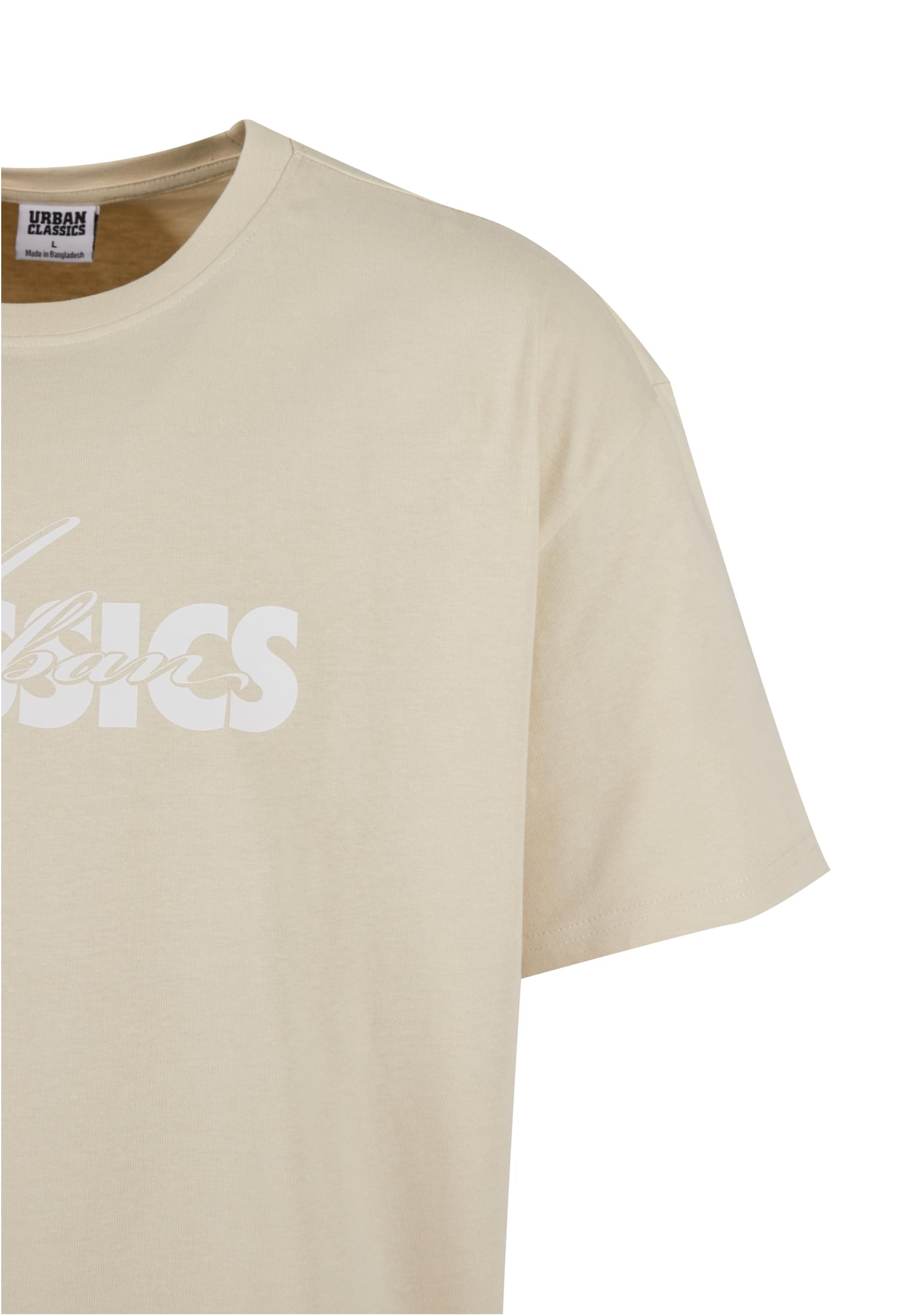 UC Cursive Bold Logo Heavy Oversized Tee | sand