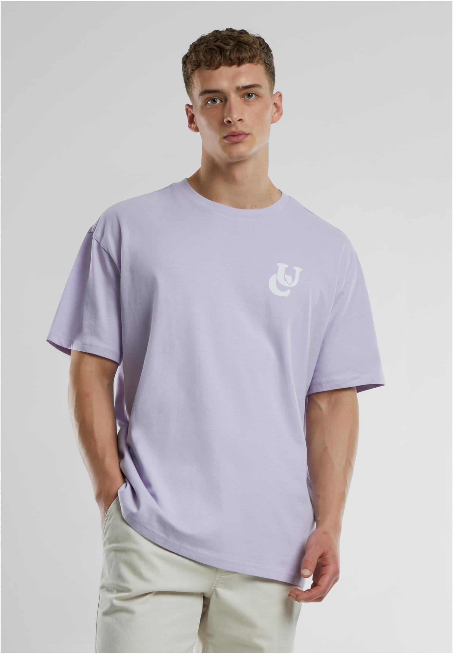 UC Weavy Logo Heavy Oversized Tee | lilac