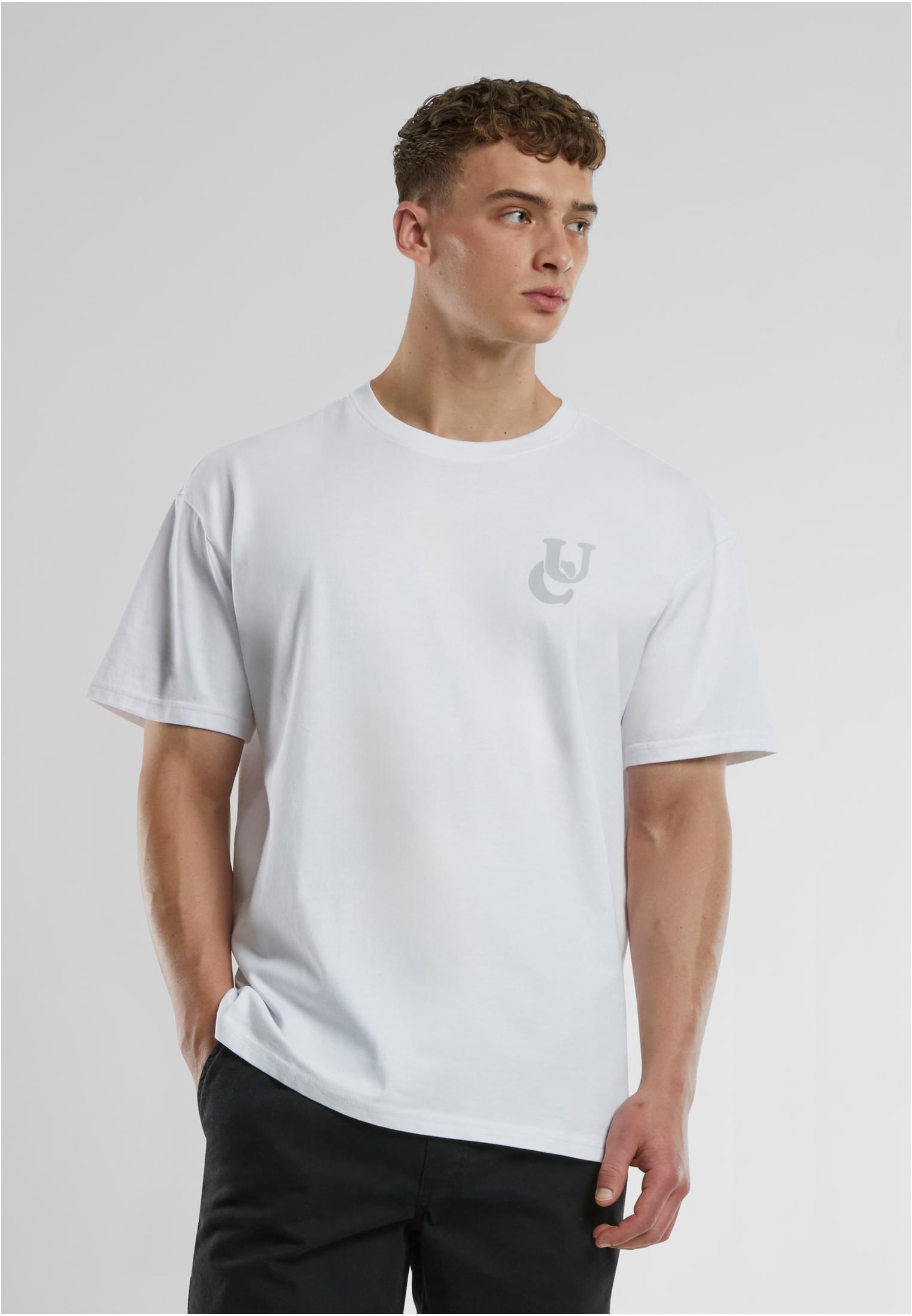 UC Weavy Logo Heavy Oversized Tee | white