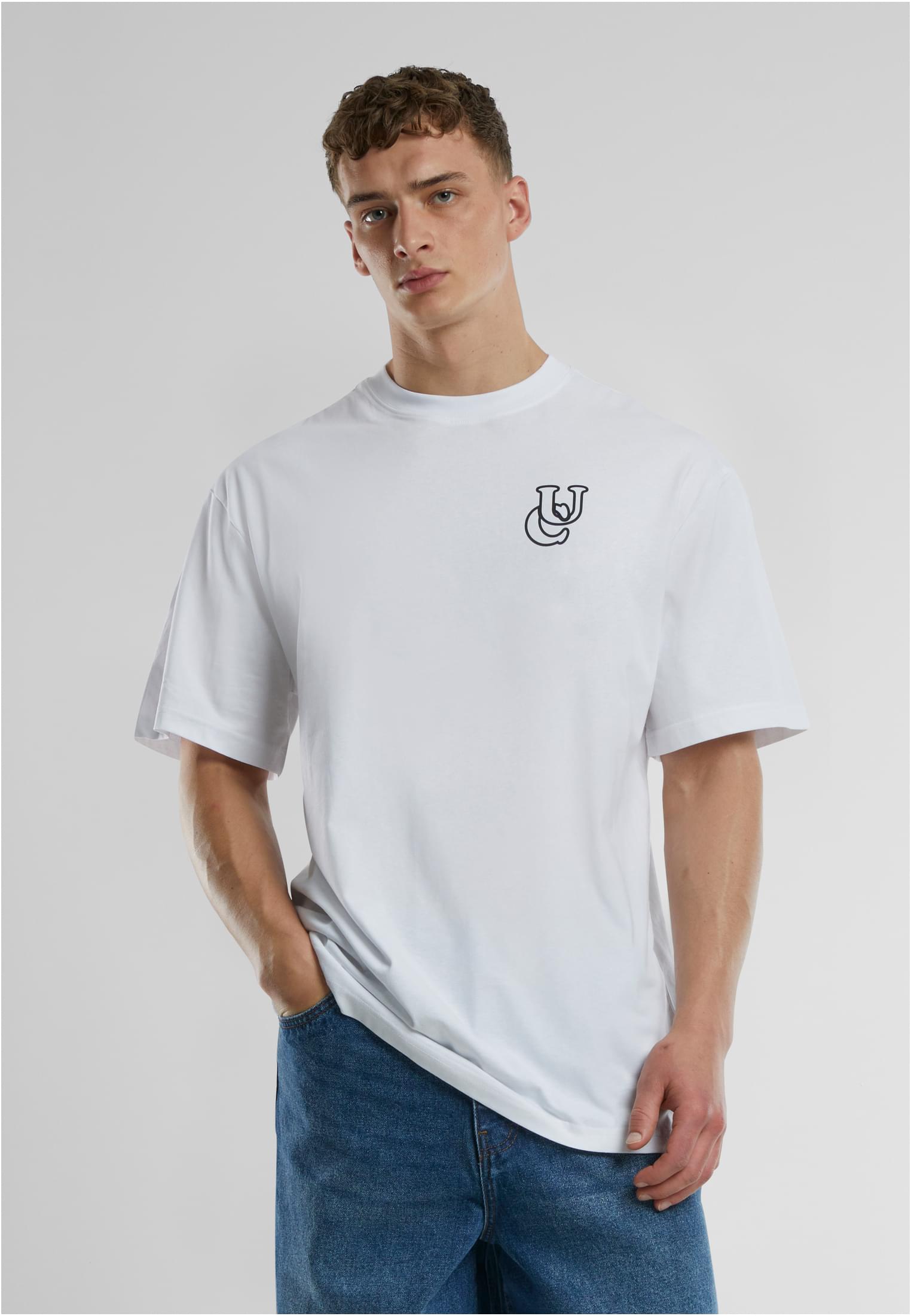 UC Shiny Logo Tall Tee | white