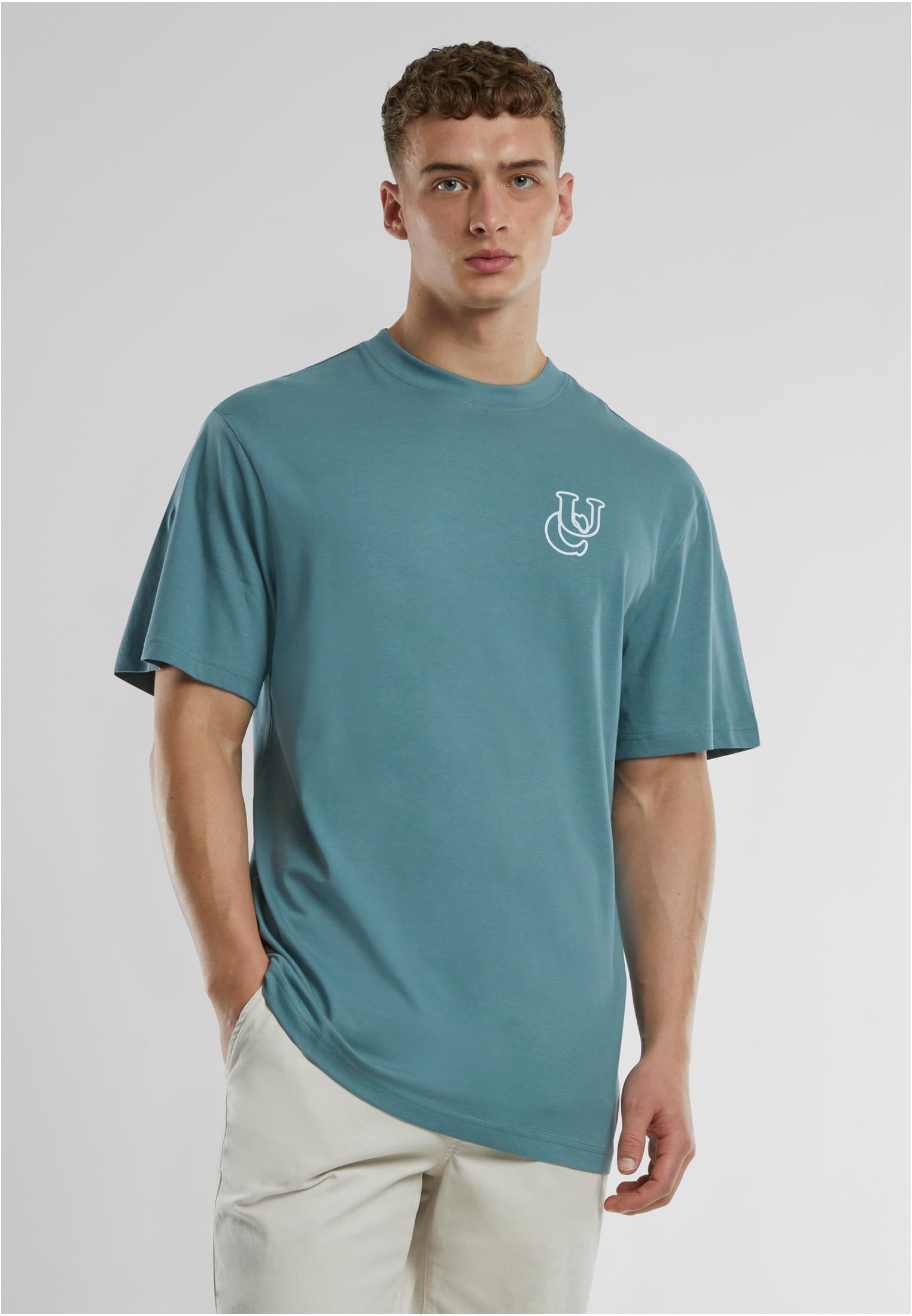 UC Shiny Logo Tall Tee | dusty blue