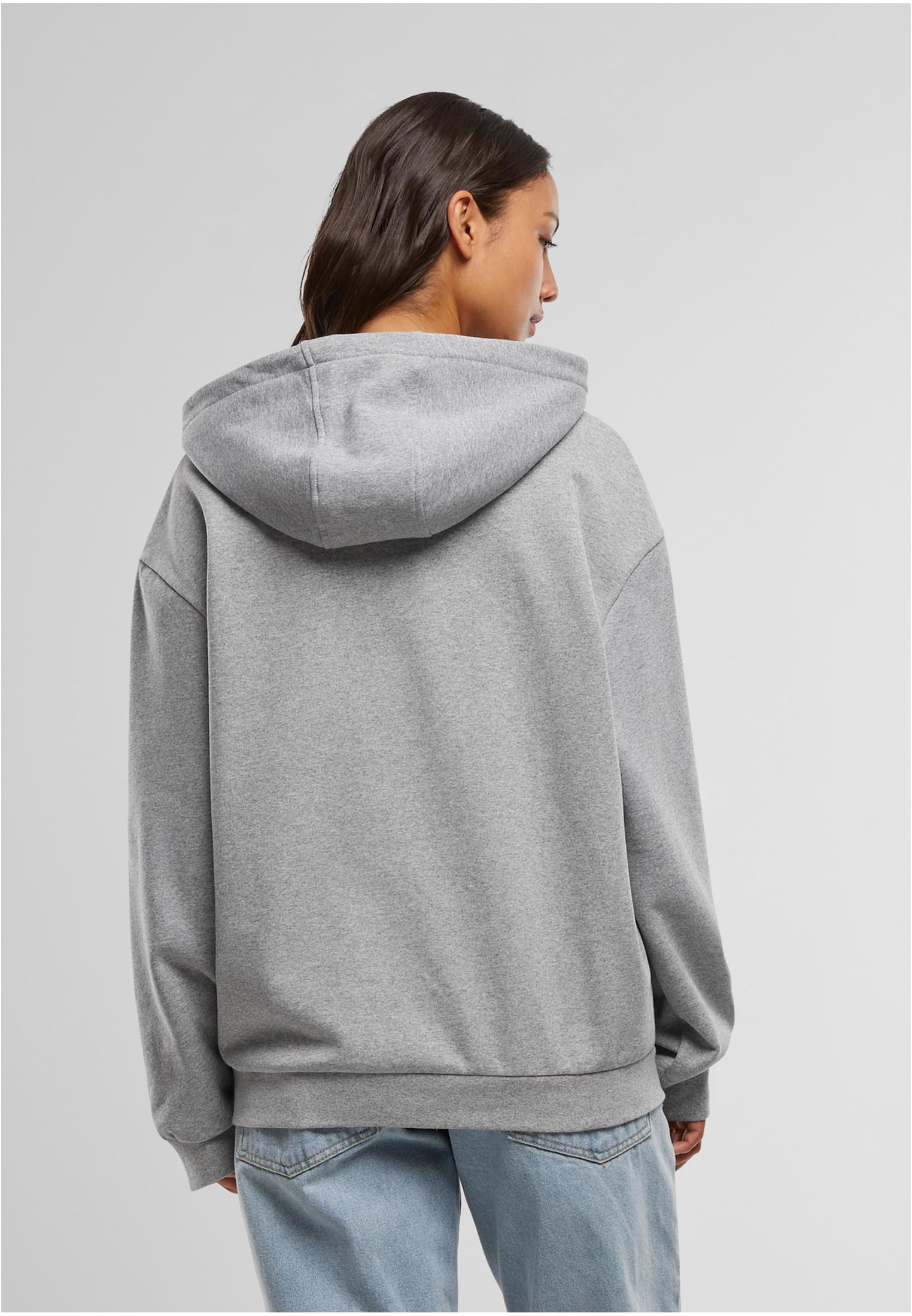 Oversized Light Brushed Fleece Hoody | melange