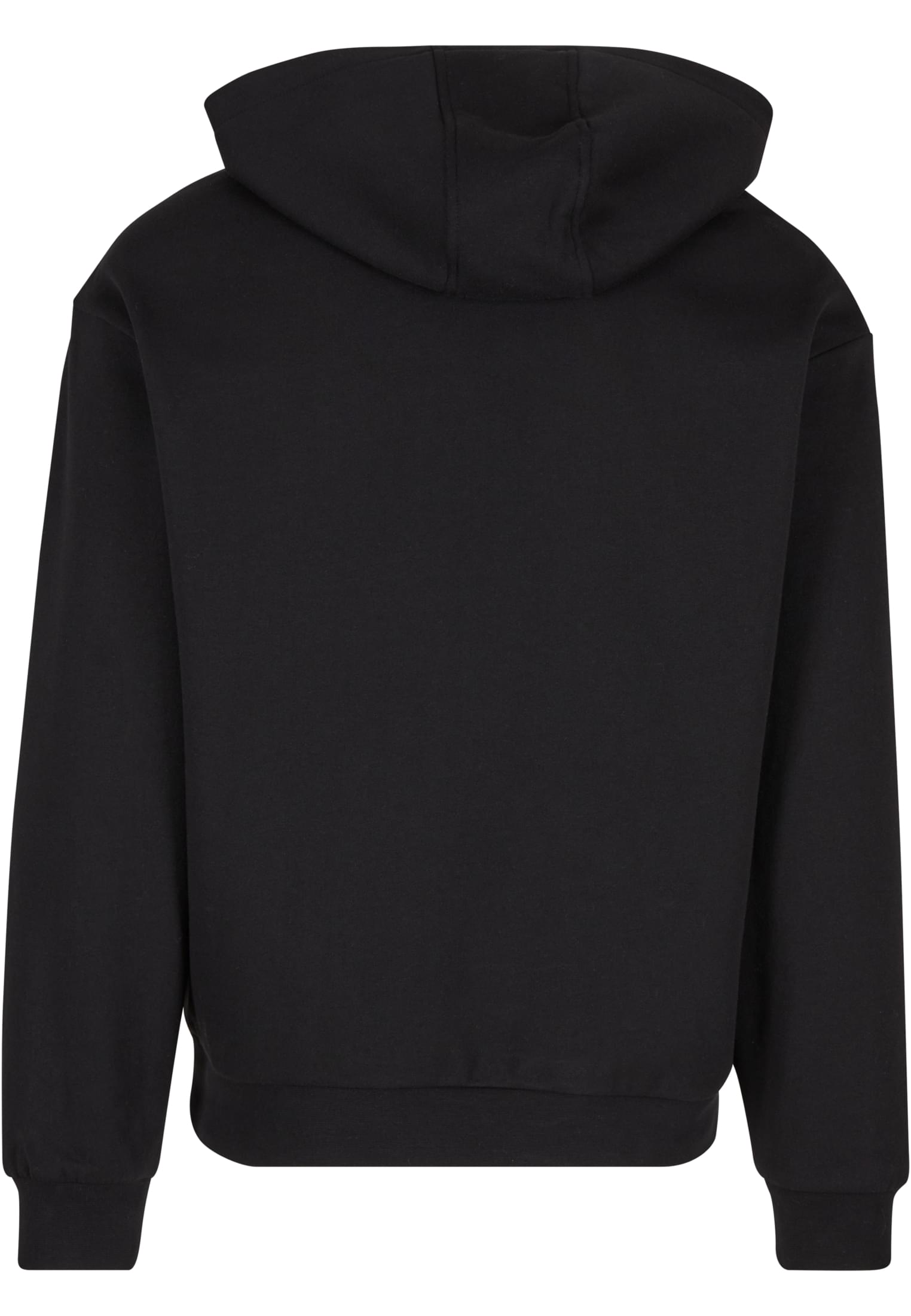 Oversized Light Brushed Fleece Hoody | black