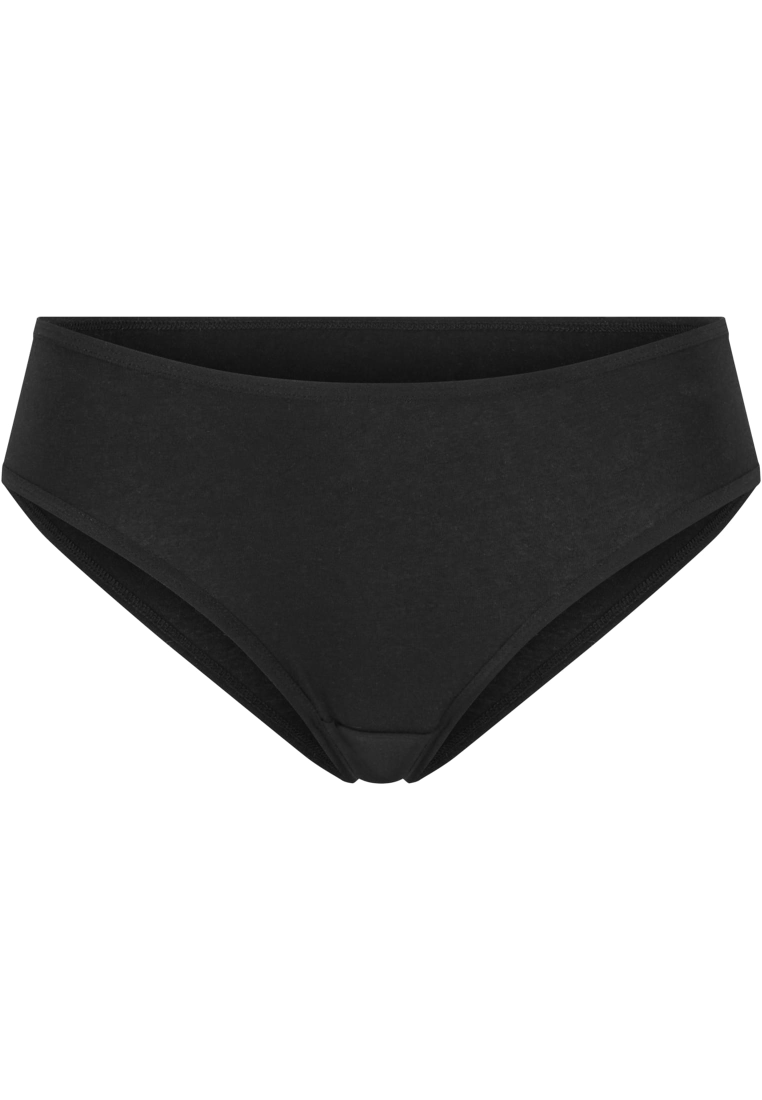 Ladies Basic Cotton Brazilian 5-Pack | black+black+white+white+heathergrey
