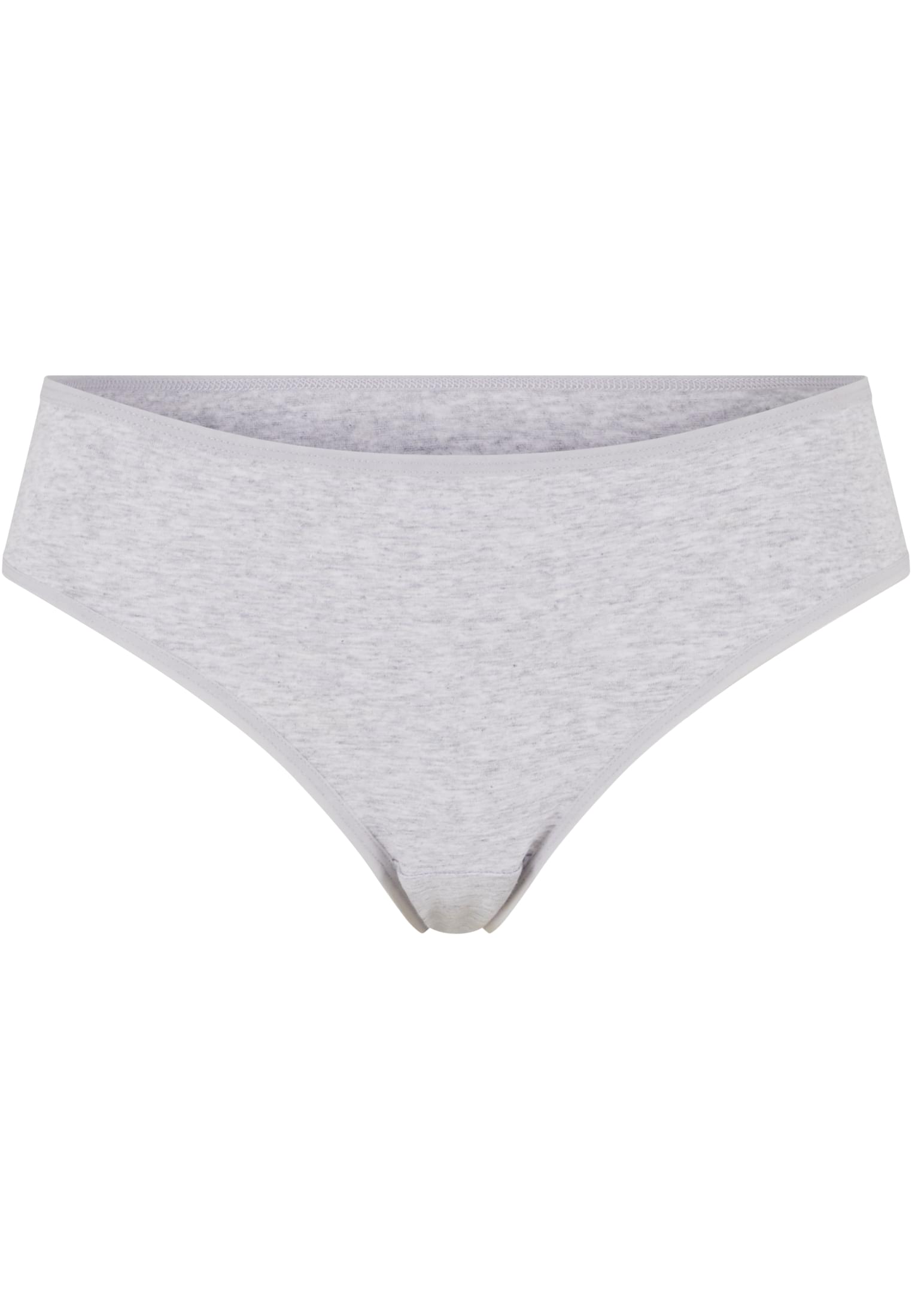 Ladies Basic Cotton Brazilian 5-Pack | black+black+white+white+heathergrey