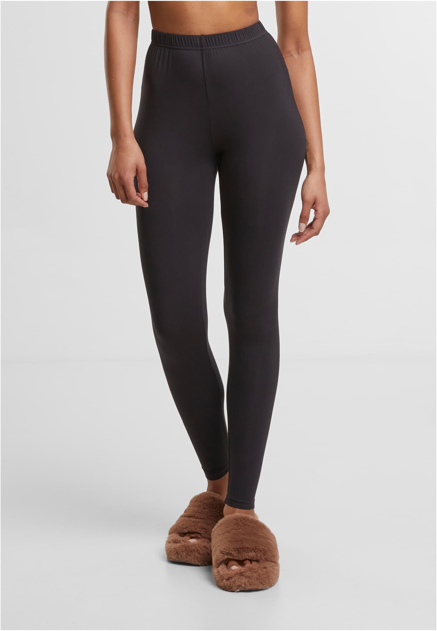 Ladies Bamboo Leggings 2-Pack | black+black
