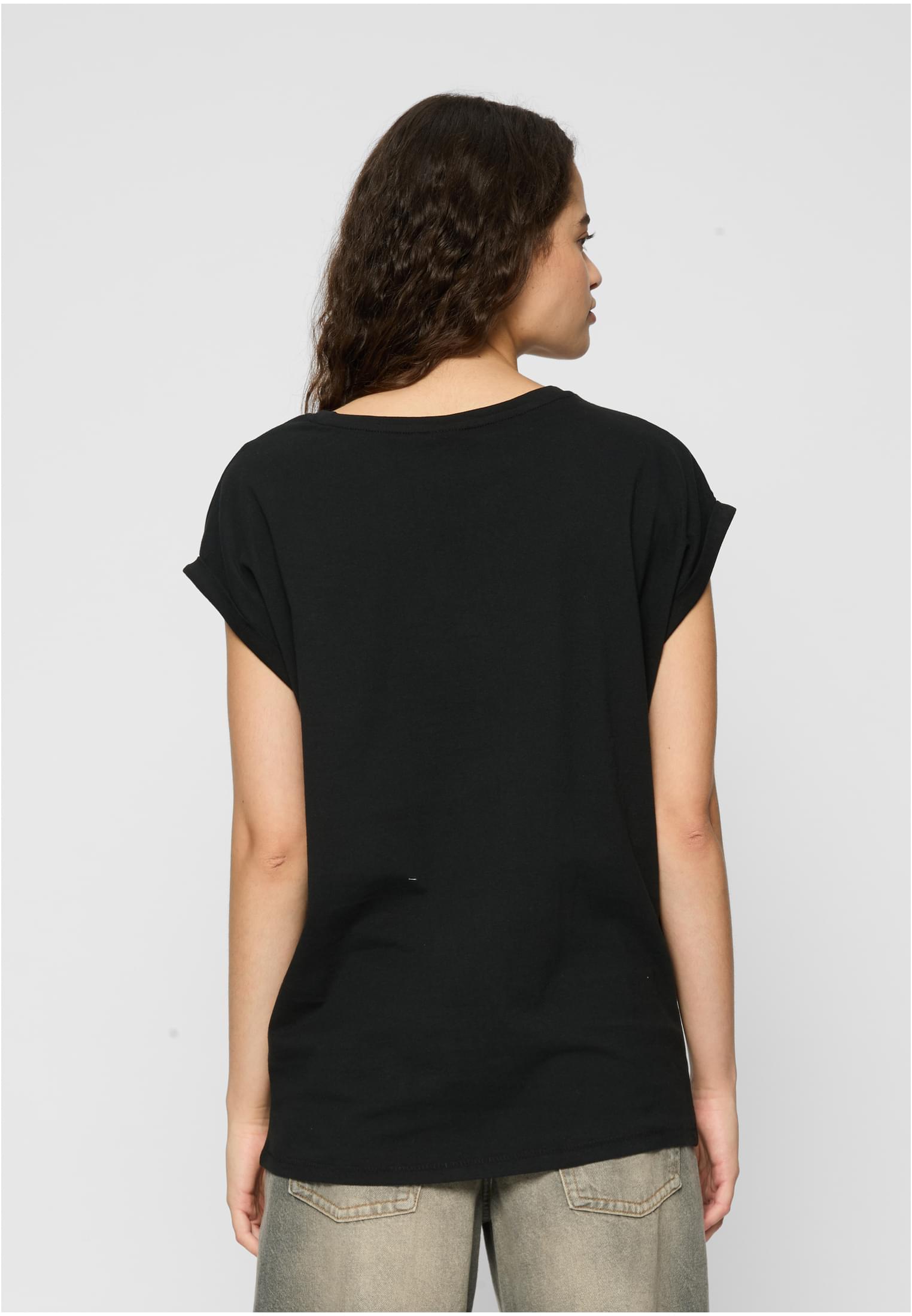 Ladies Extended Shoulder Tee 2-Pack | cherry+black