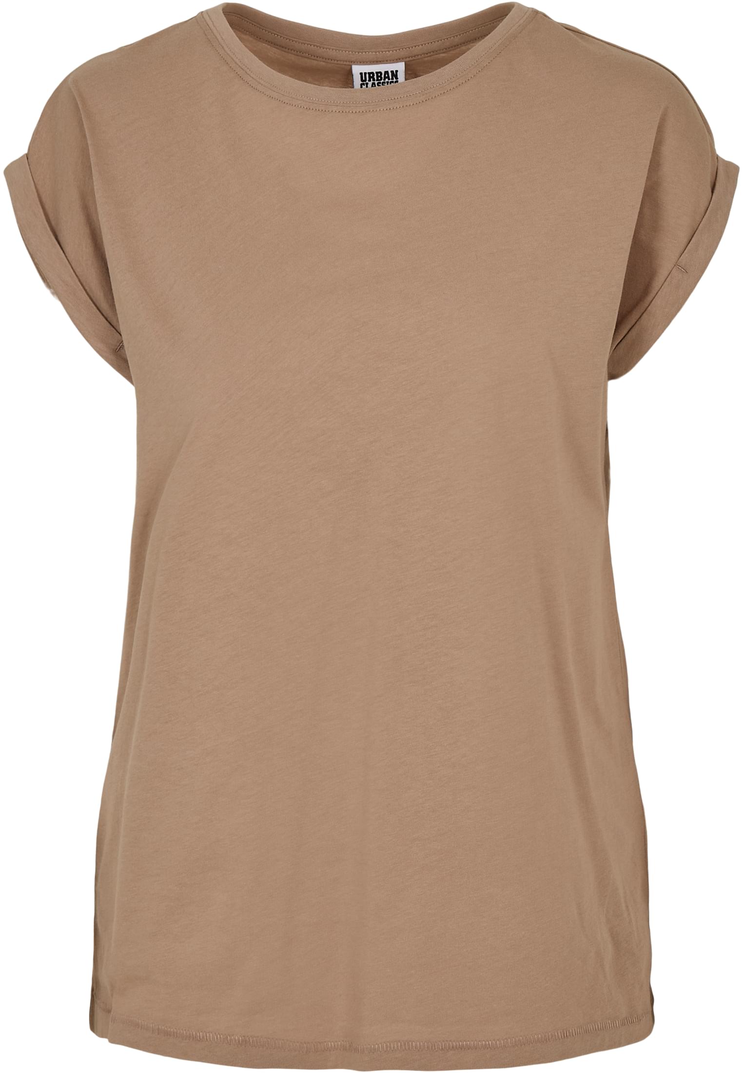 Ladies Extended Shoulder Tee 2-Pack | softtaupe+paleleaf