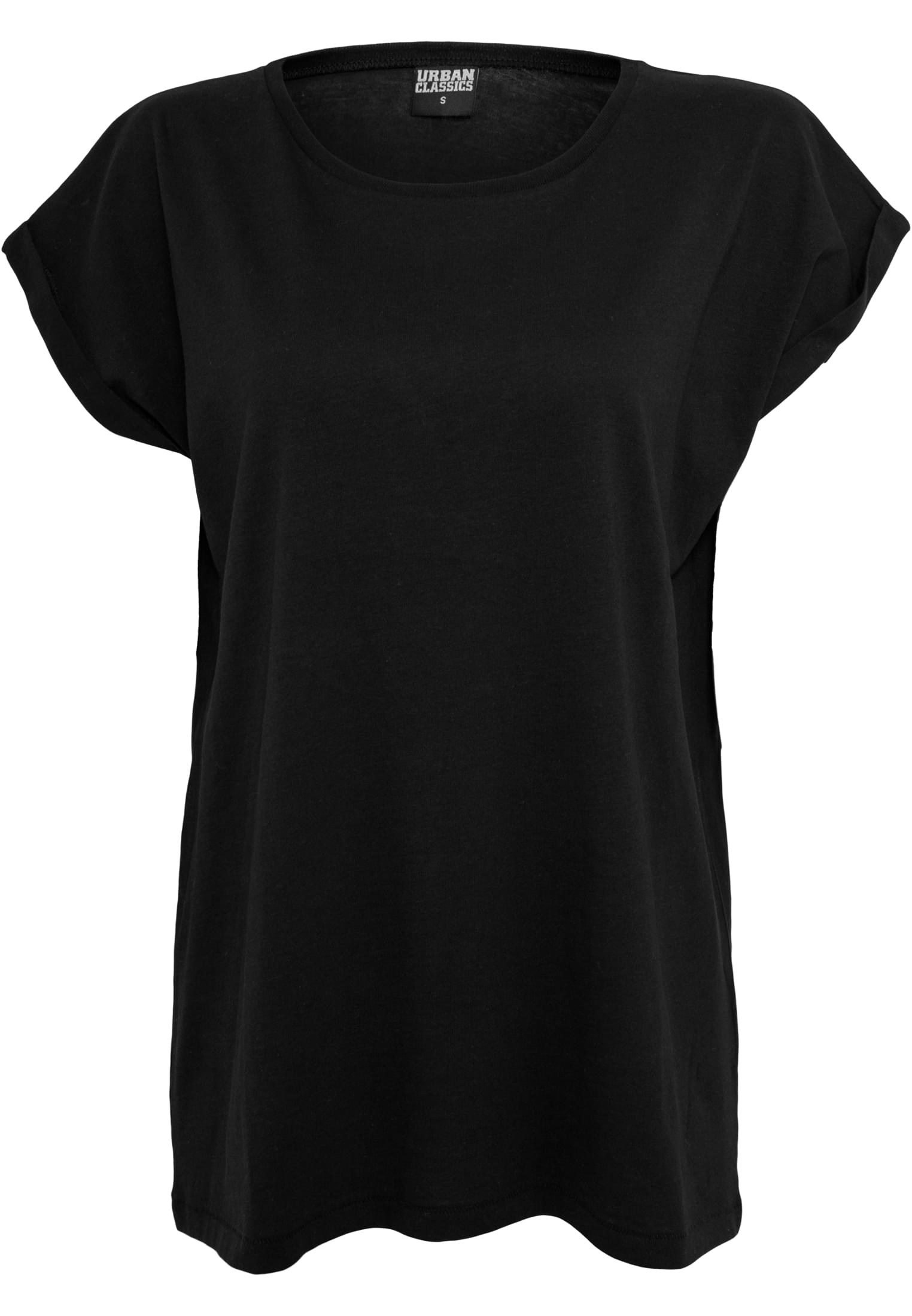 Ladies Extended Shoulder Tee 2-Pack | white+black