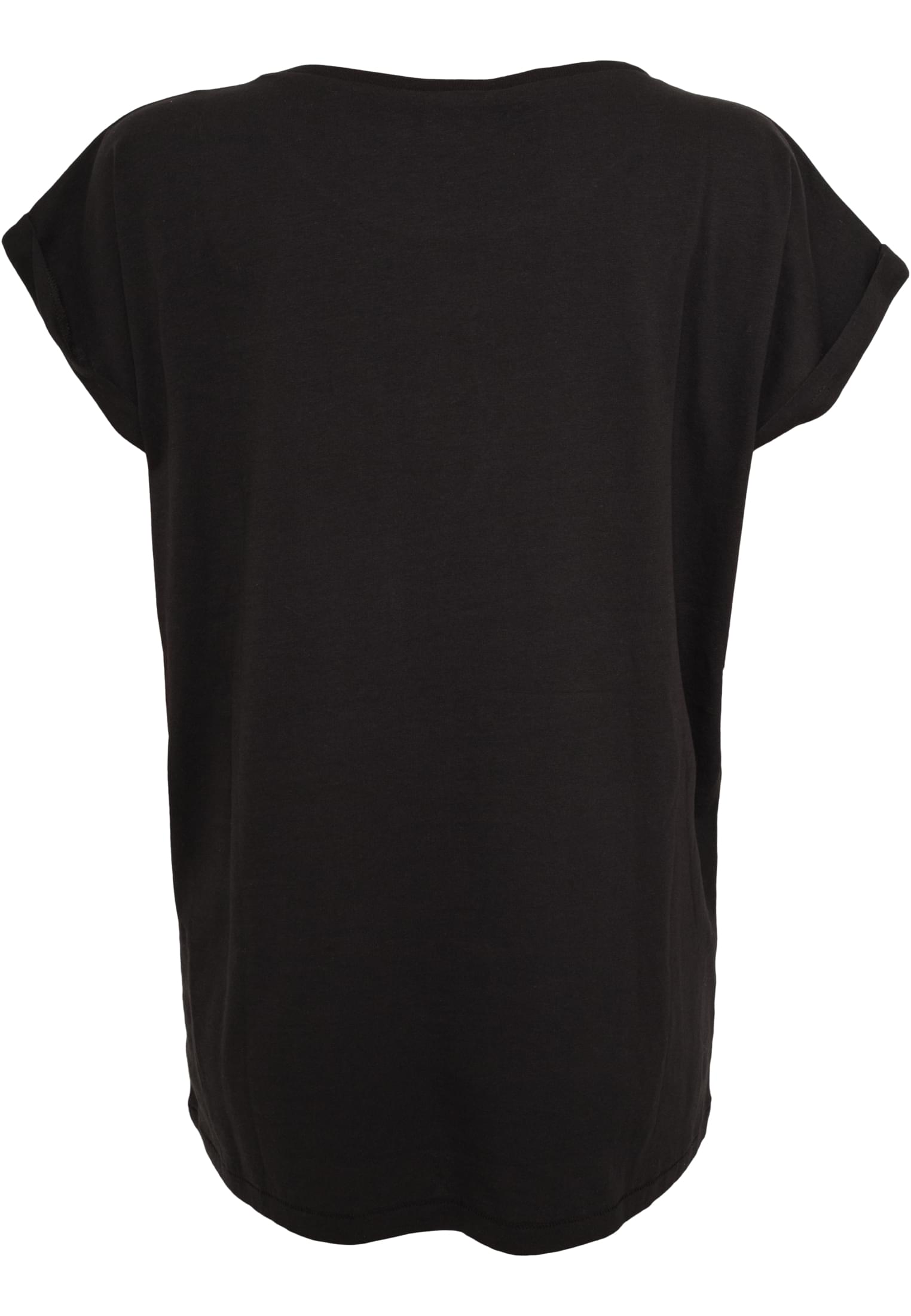 Ladies Extended Shoulder Tee 2-Pack | black+black