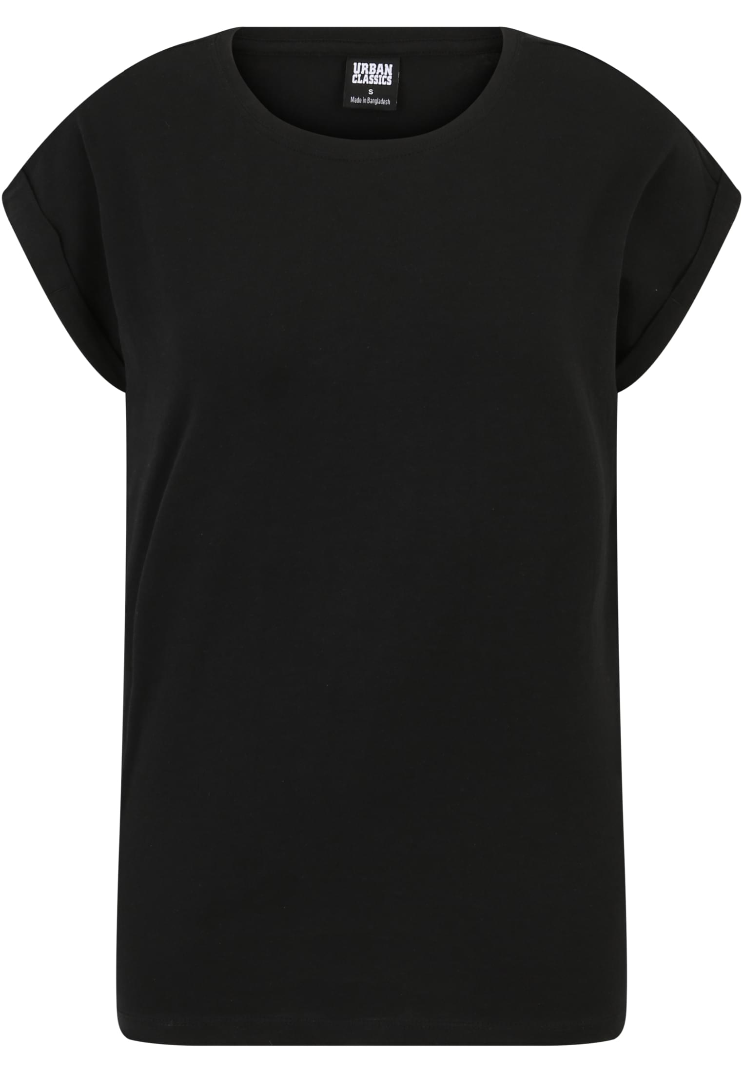 Ladies Extended Shoulder Tee 2-Pack | black/white