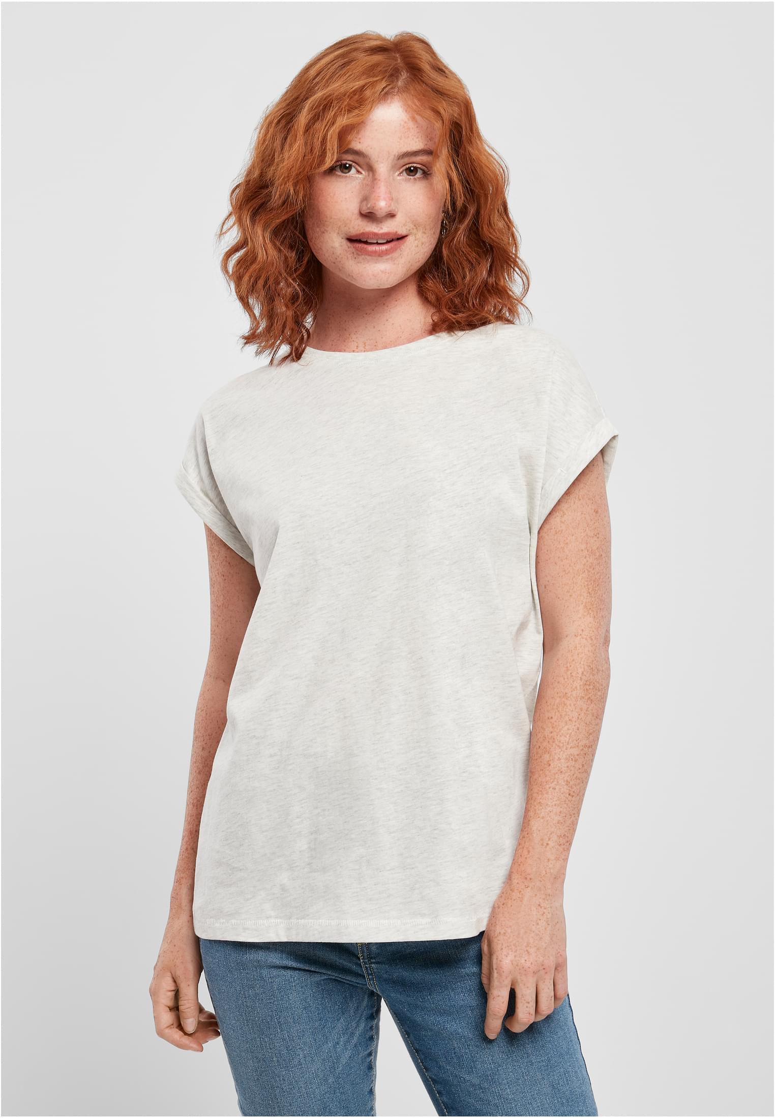 Ladies Extended Shoulder Tee Light