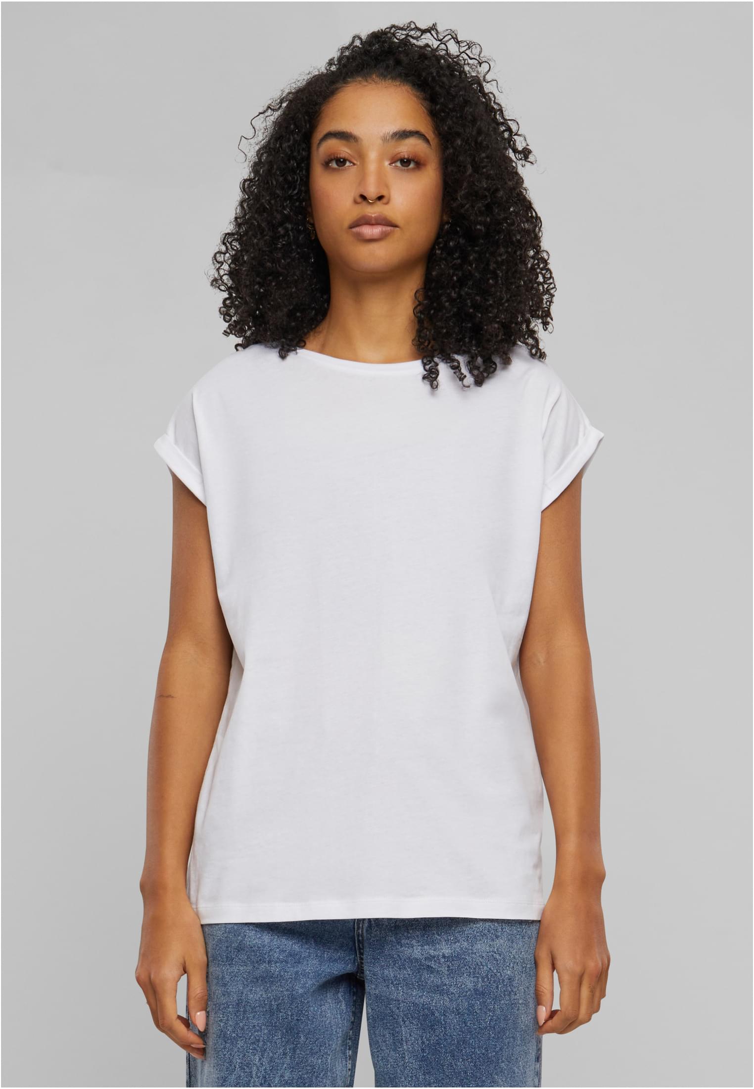 Ladies Extended Shoulder Tee Light