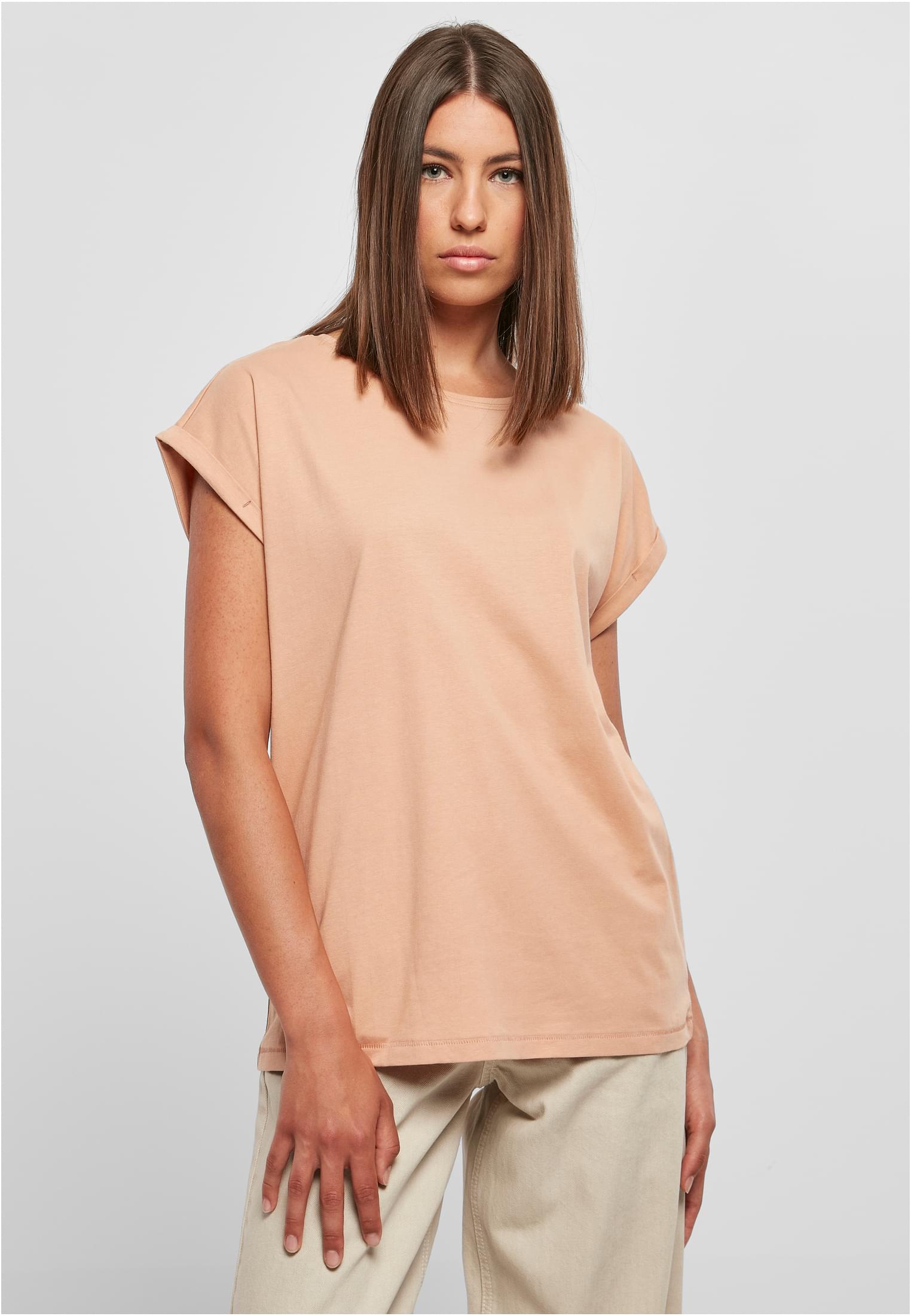 Ladies Extended Shoulder Tee Light