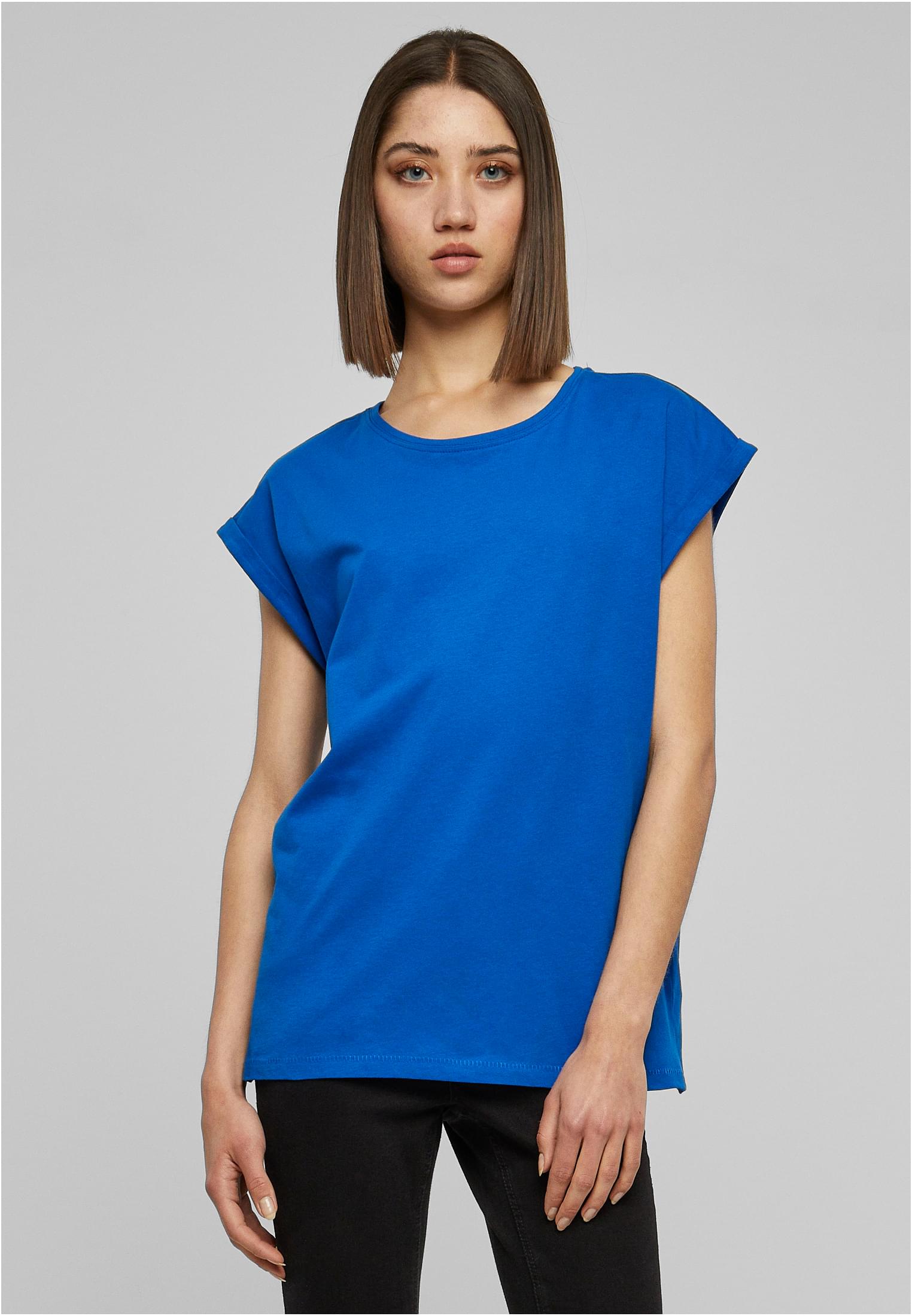 Ladies Extended Shoulder Tee Dunkel