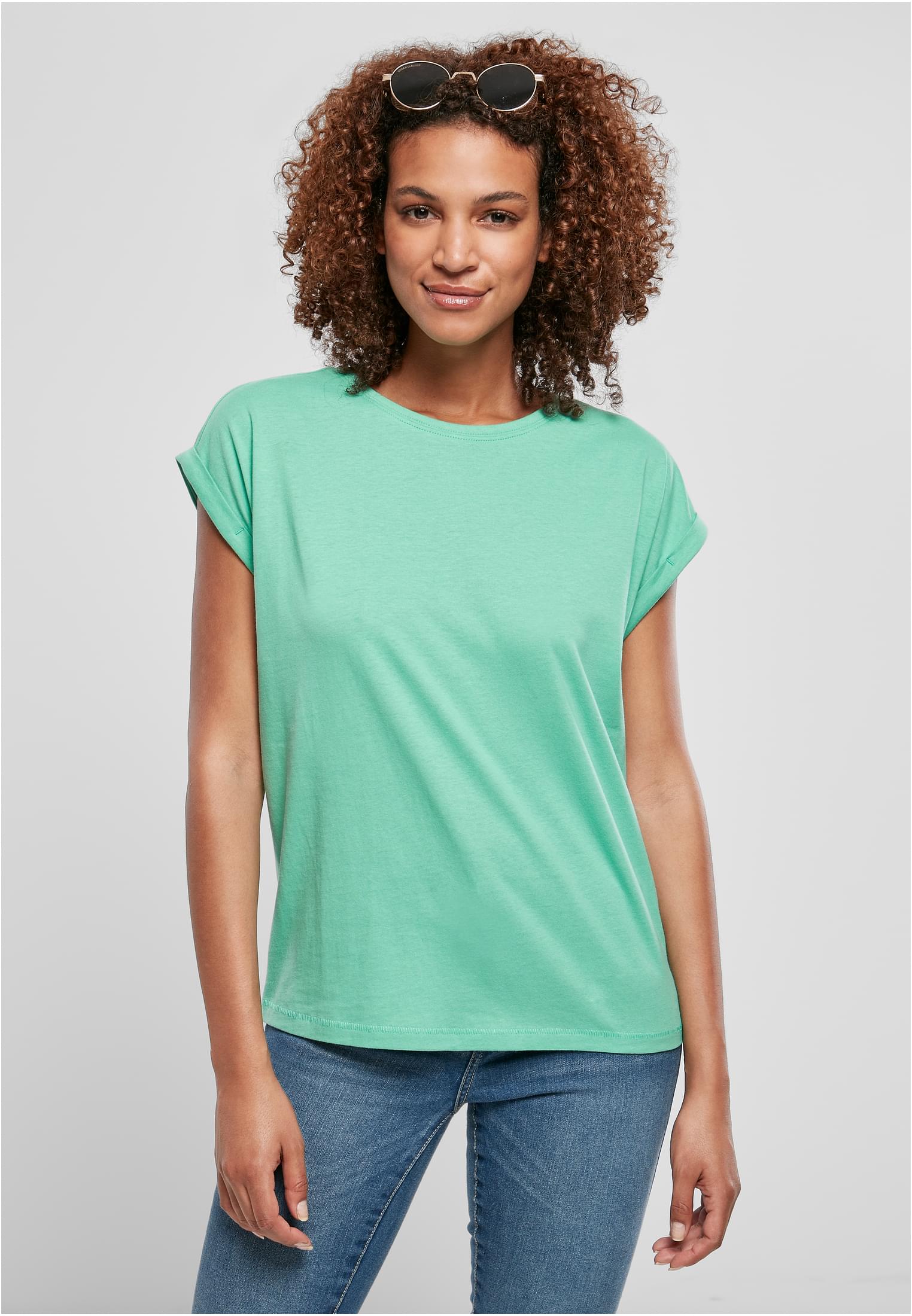 Ladies Extended Shoulder Tee Light