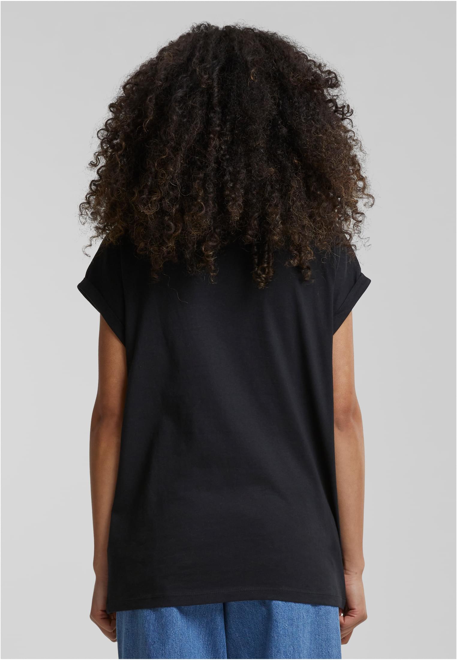 Ladies Extended Shoulder Tee Dunkel