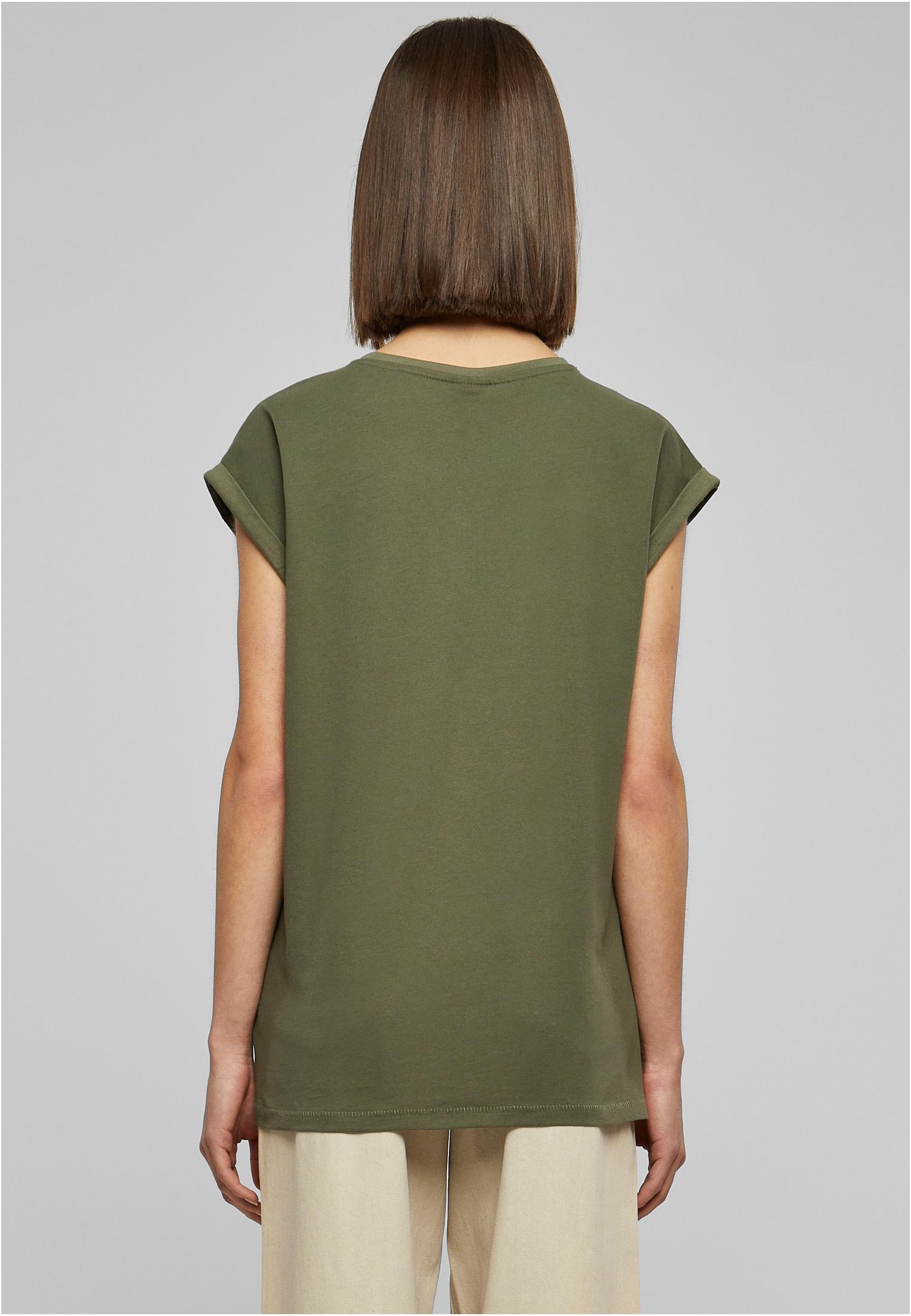 Ladies Extended Shoulder Tee Dunkel