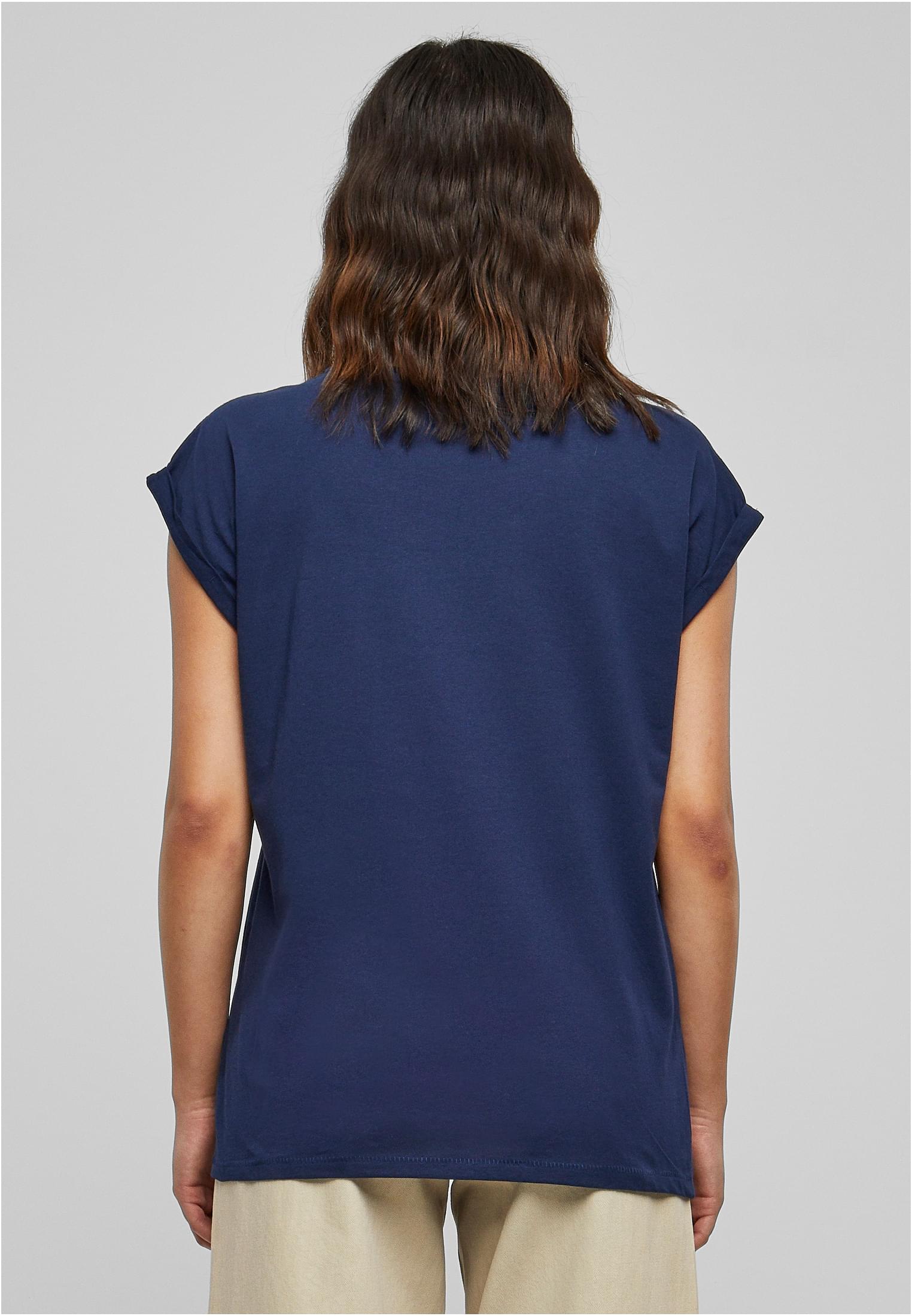 Ladies Extended Shoulder Tee Dunkel