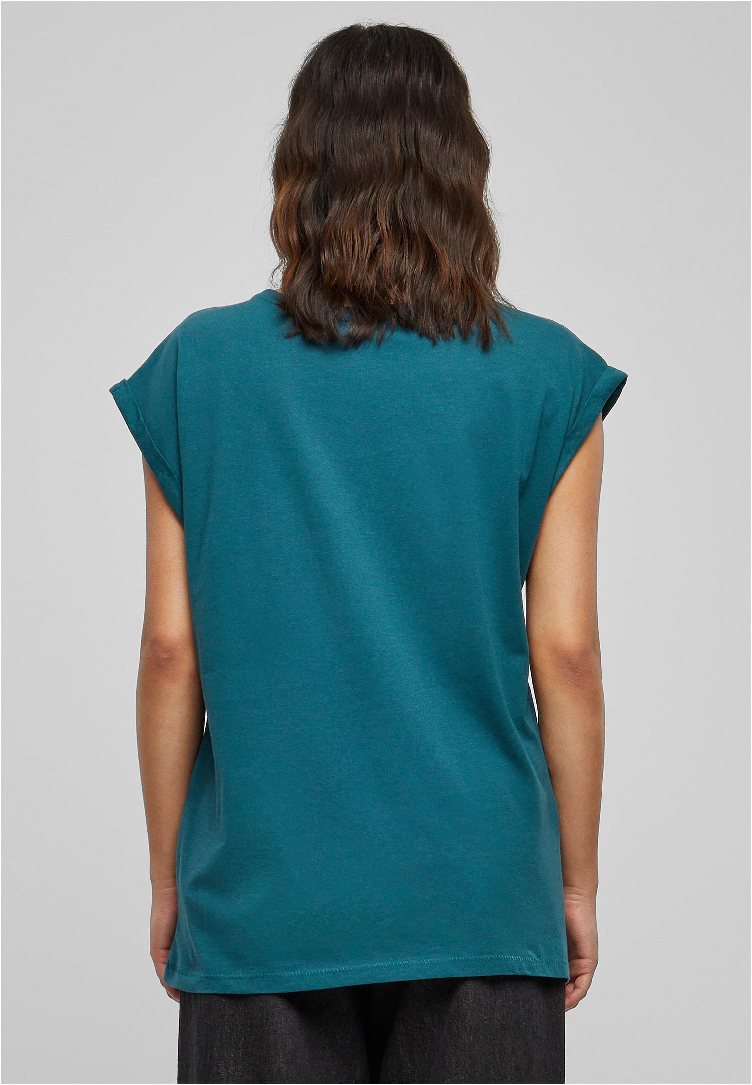 Ladies Extended Shoulder Tee Dunkel