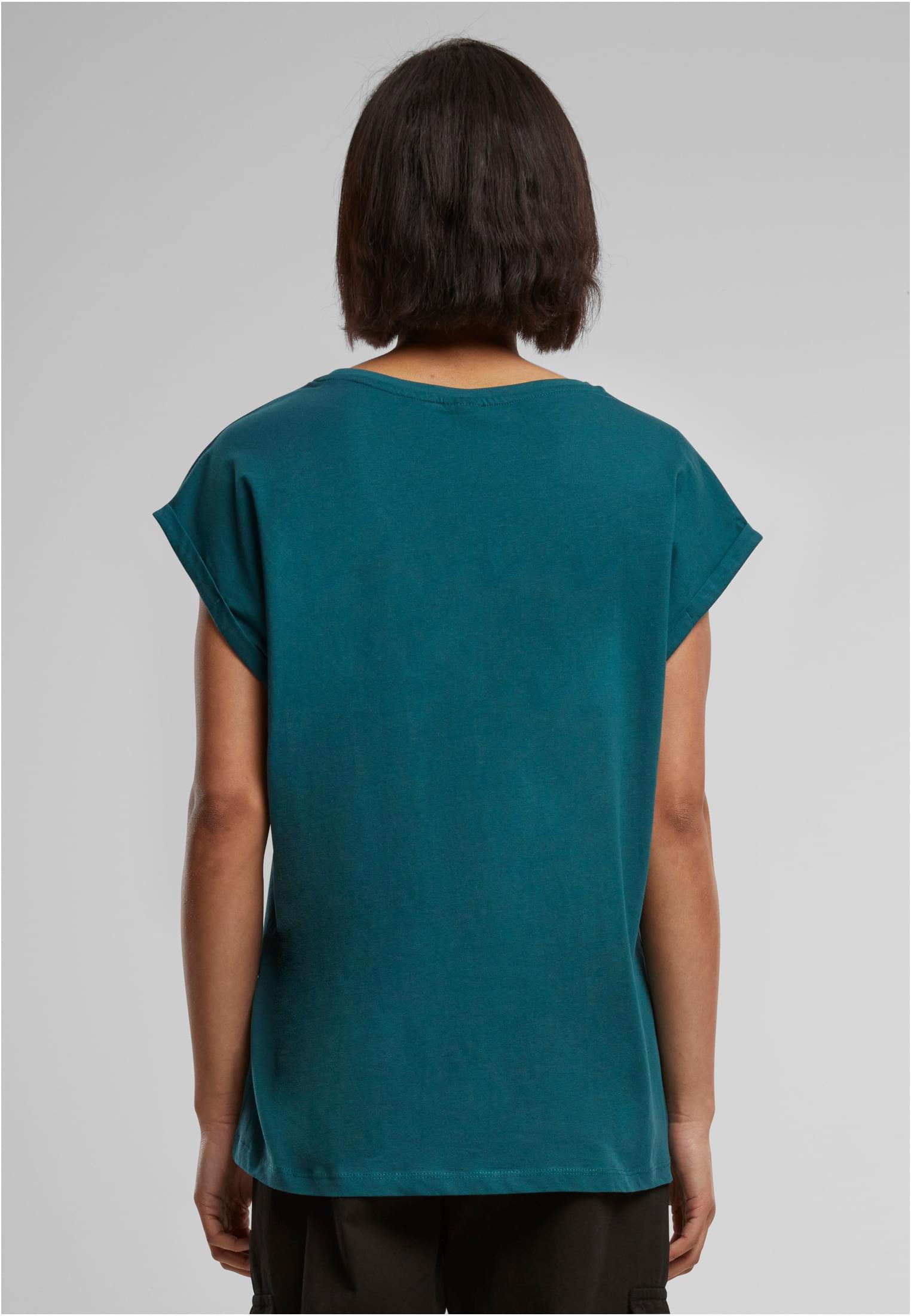 Ladies Extended Shoulder Tee Dunkel