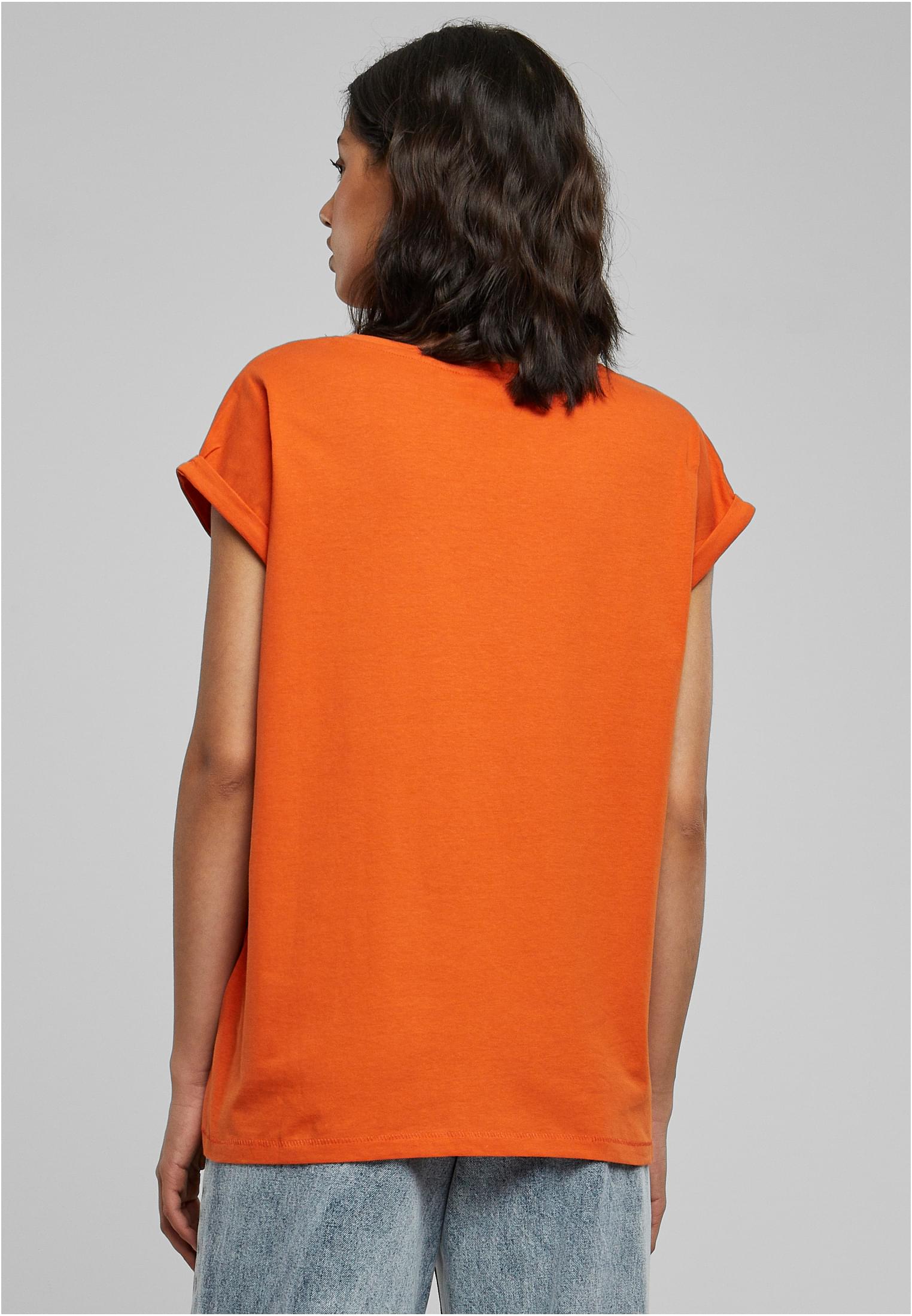 Ladies Extended Shoulder Tee Dunkel