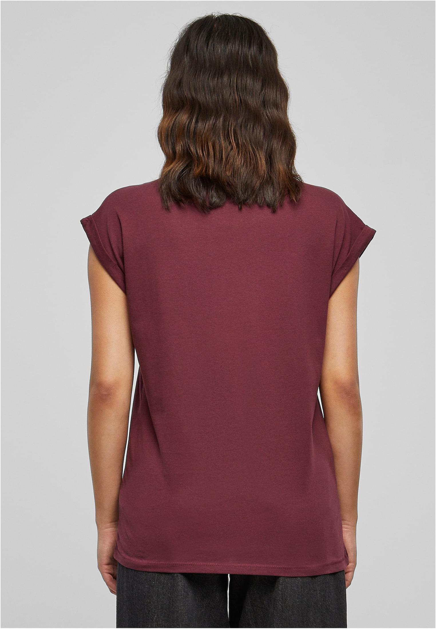 Ladies Extended Shoulder Tee Dunkel