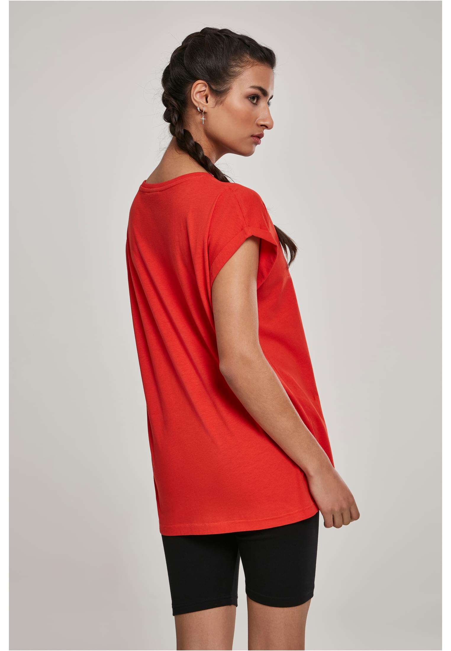 Ladies Extended Shoulder Tee Dunkel