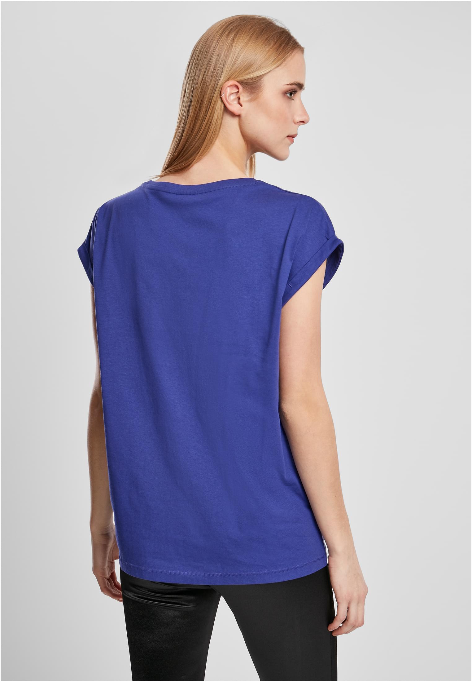 Ladies Extended Shoulder Tee Dunkel