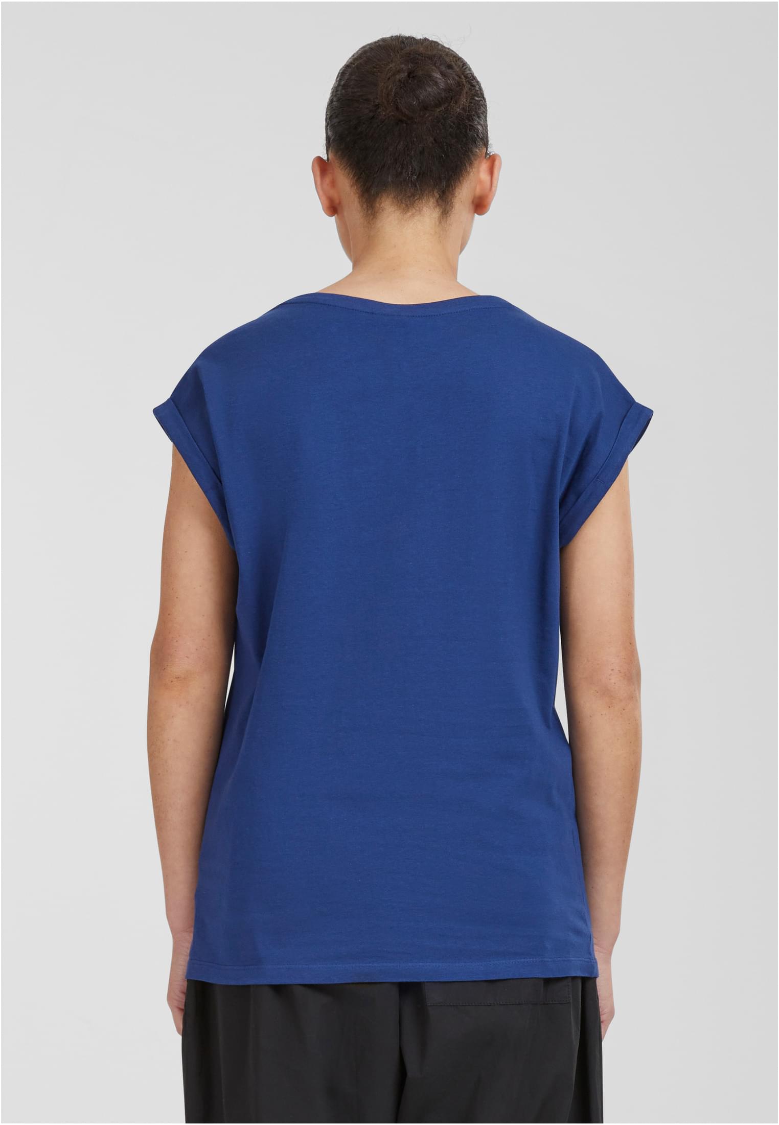 Ladies Extended Shoulder Tee Dunkel