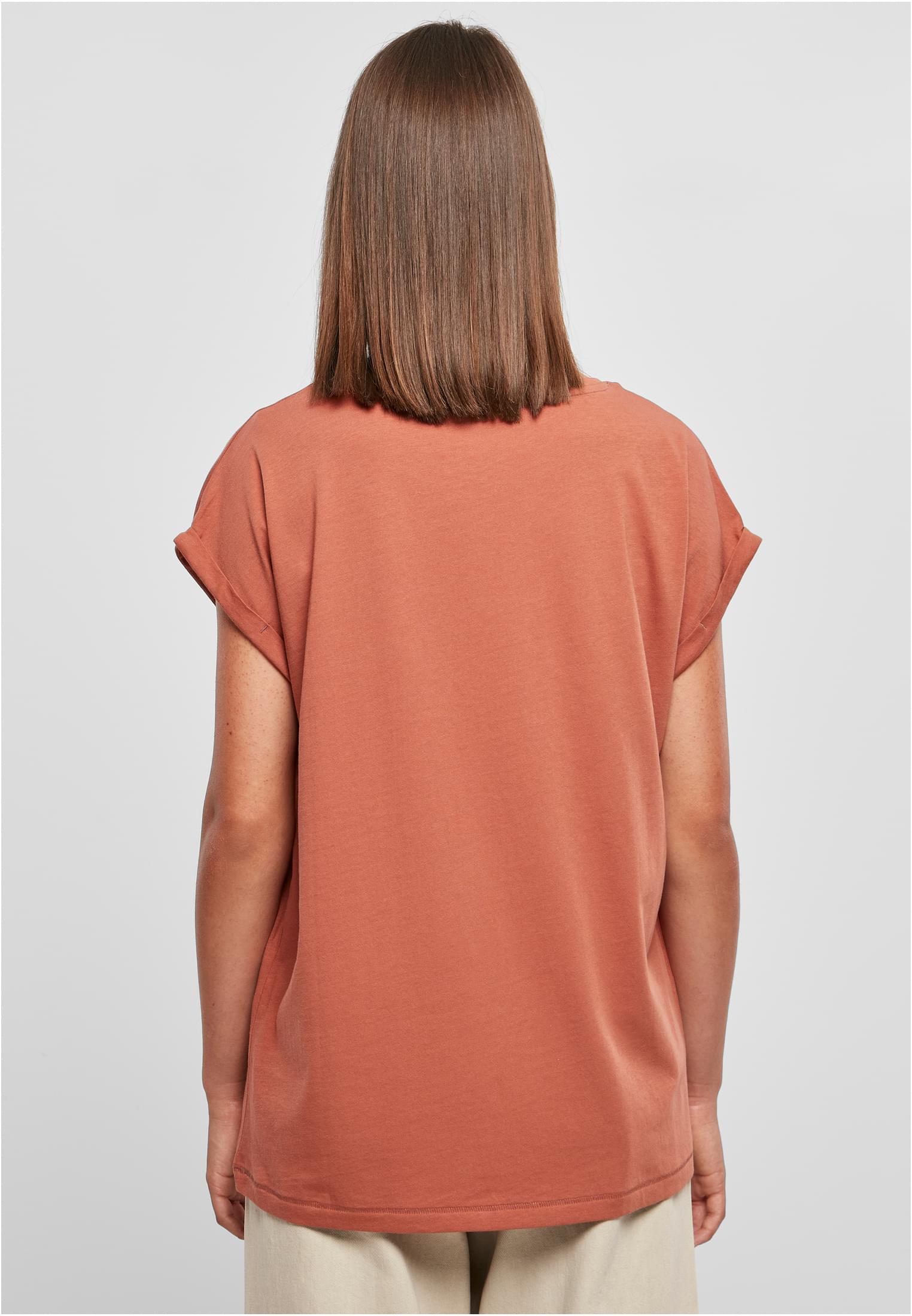 Ladies Extended Shoulder Tee Dunkel