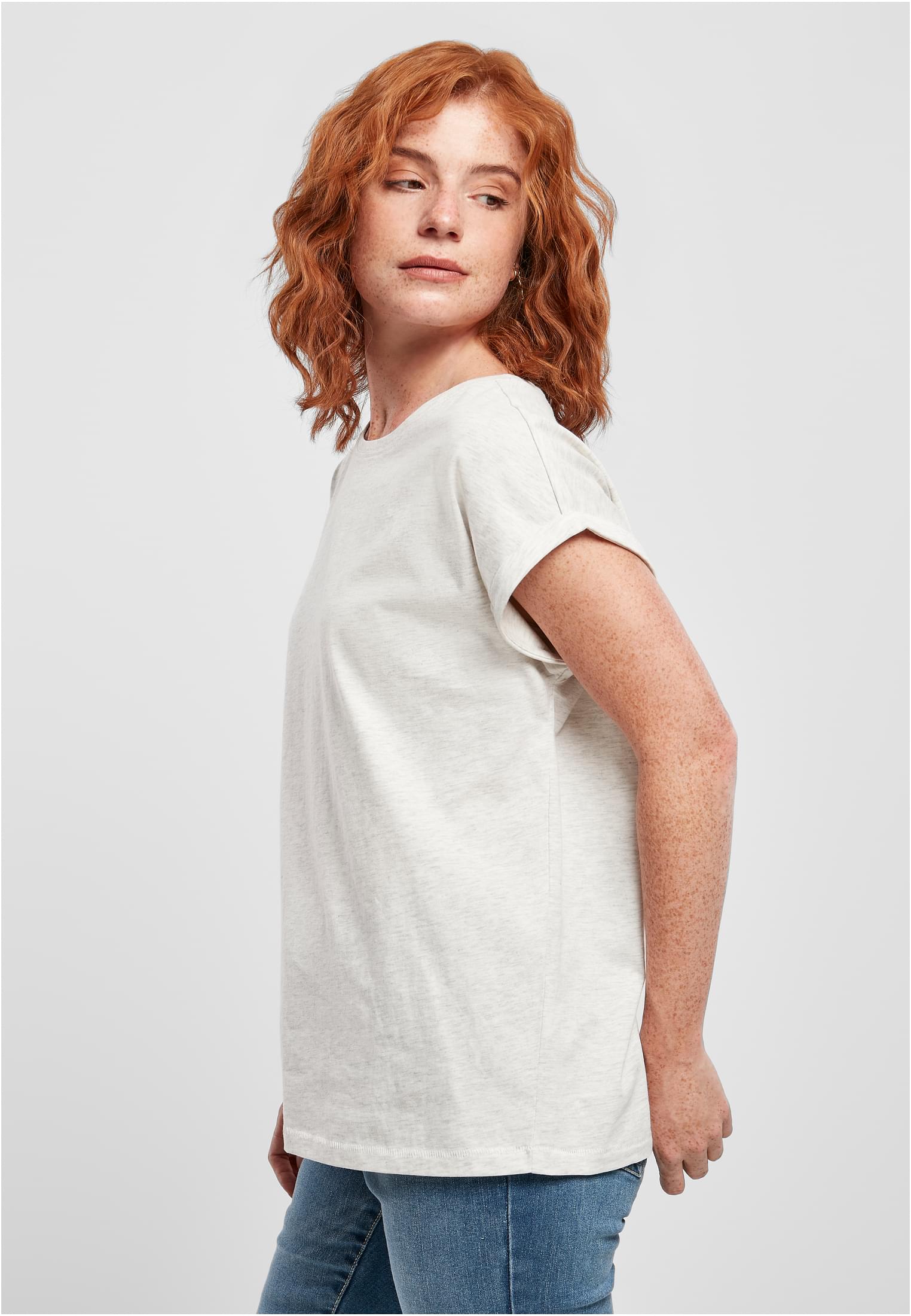 Ladies Extended Shoulder Tee Light