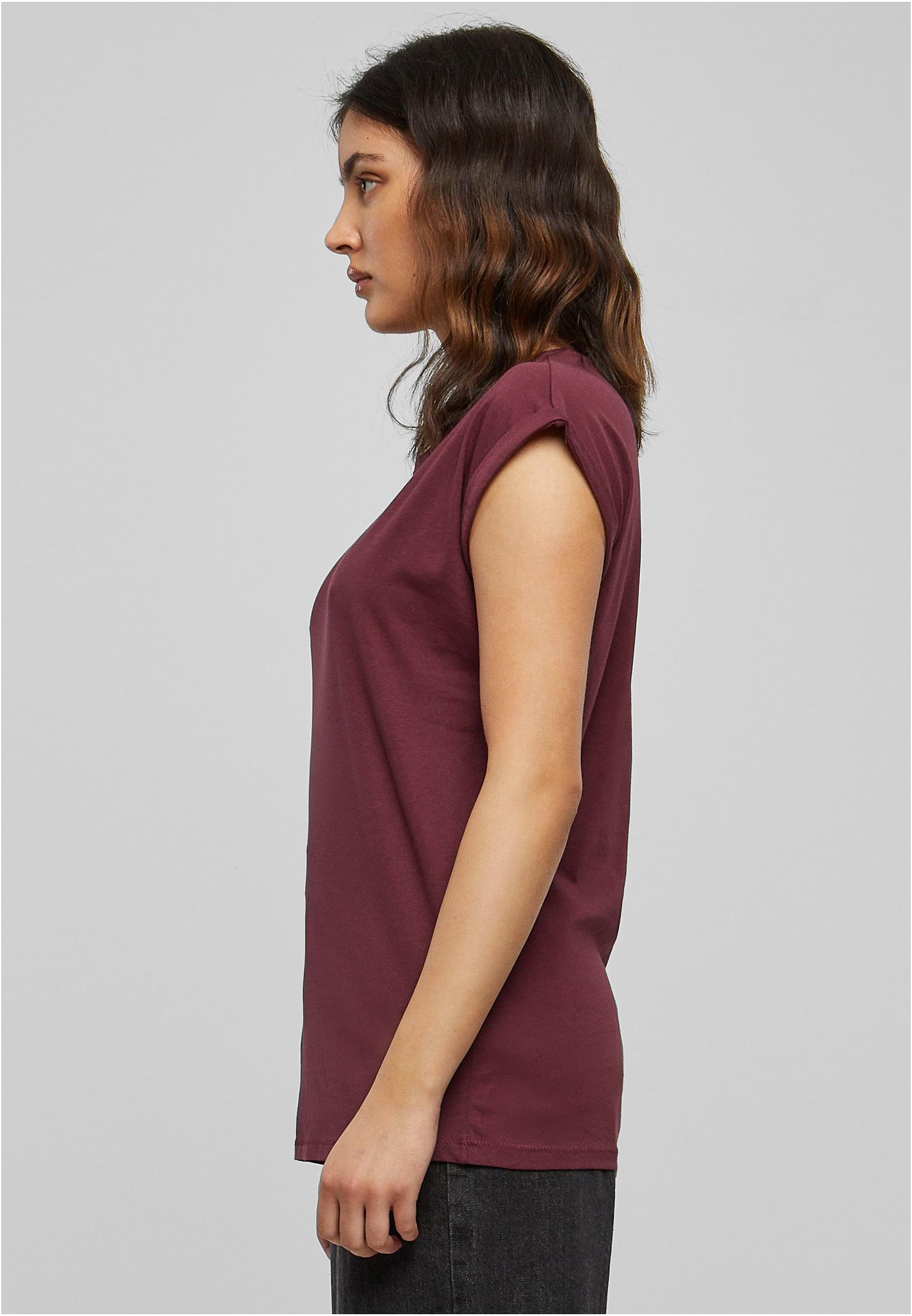 Ladies Extended Shoulder Tee Dunkel