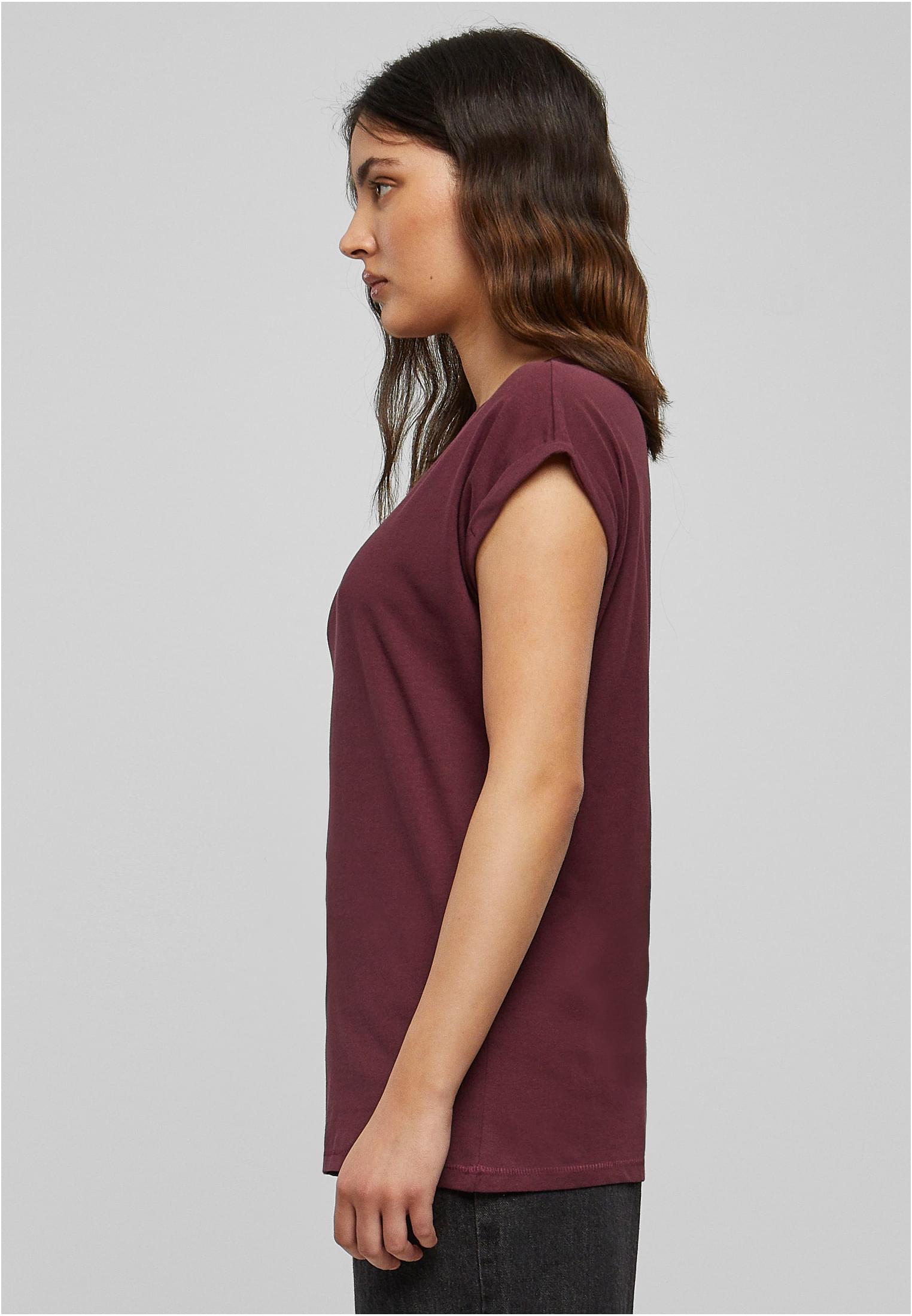 Ladies Extended Shoulder Tee Dunkel